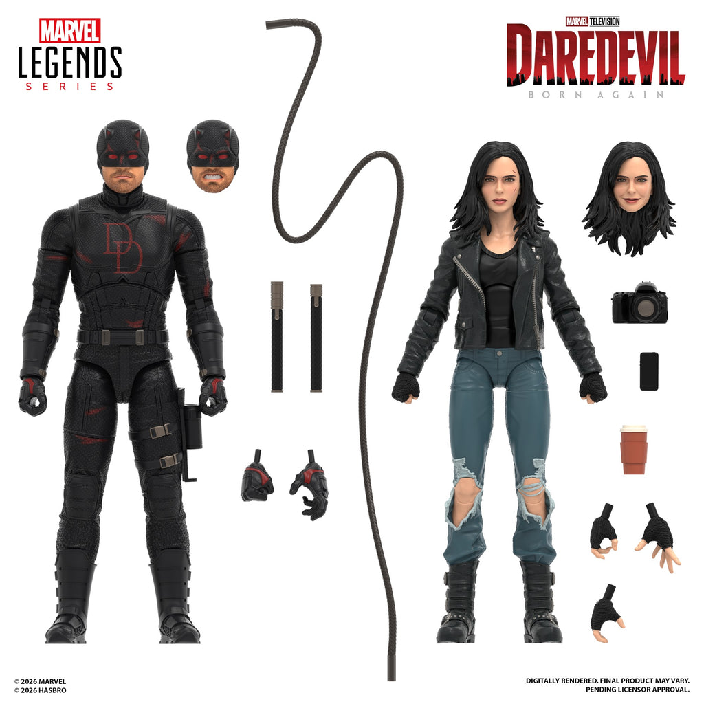 Marvel Legends Series Daredevil: Born Again Daredevil & Jessica Jones Action Figure 2-Pack