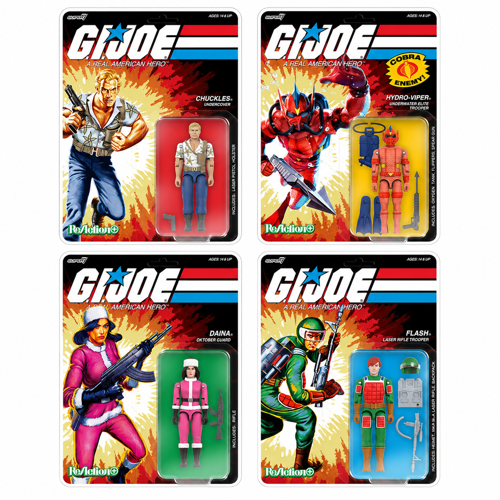 G.I. Joe ReAction+ Wave 7 4-Figure Bundle