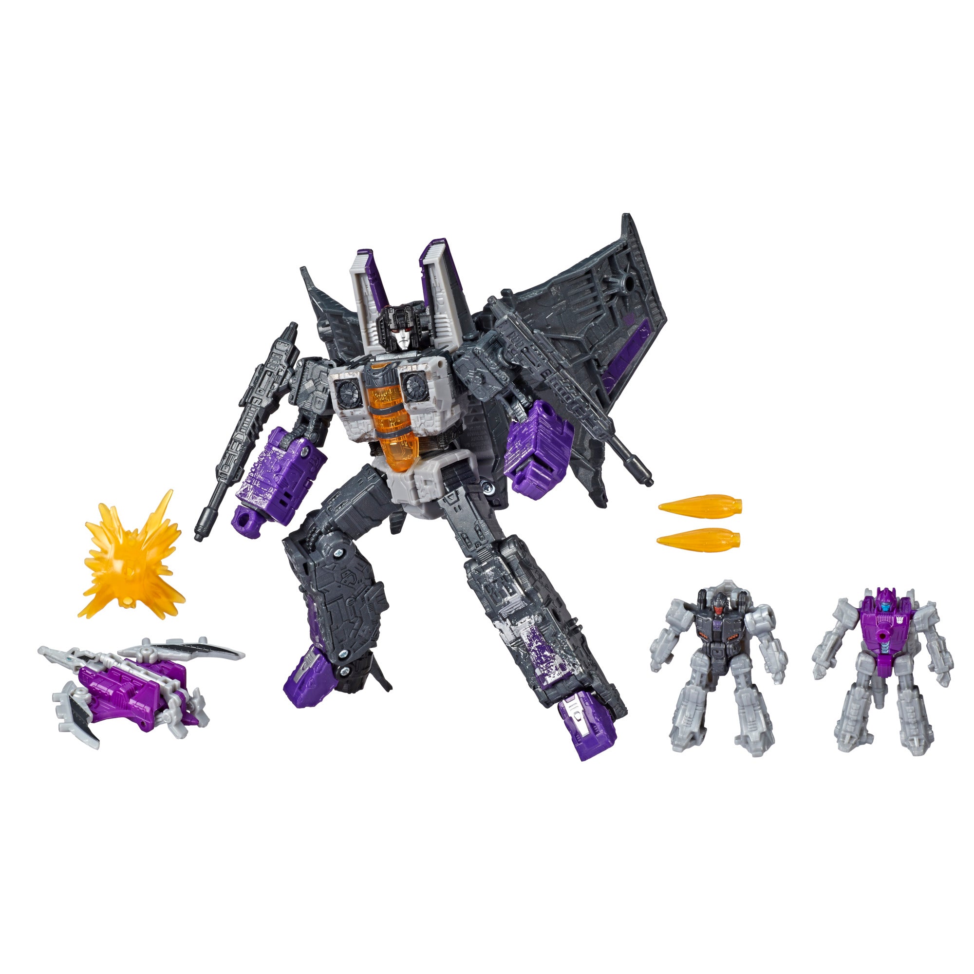 Transformers Generations War for Cybertron Voyager WFC-S27 Decepticon Phantomstrike Squadron 4-Pack - Final Strike Figure Series: Part 2 Skywarp