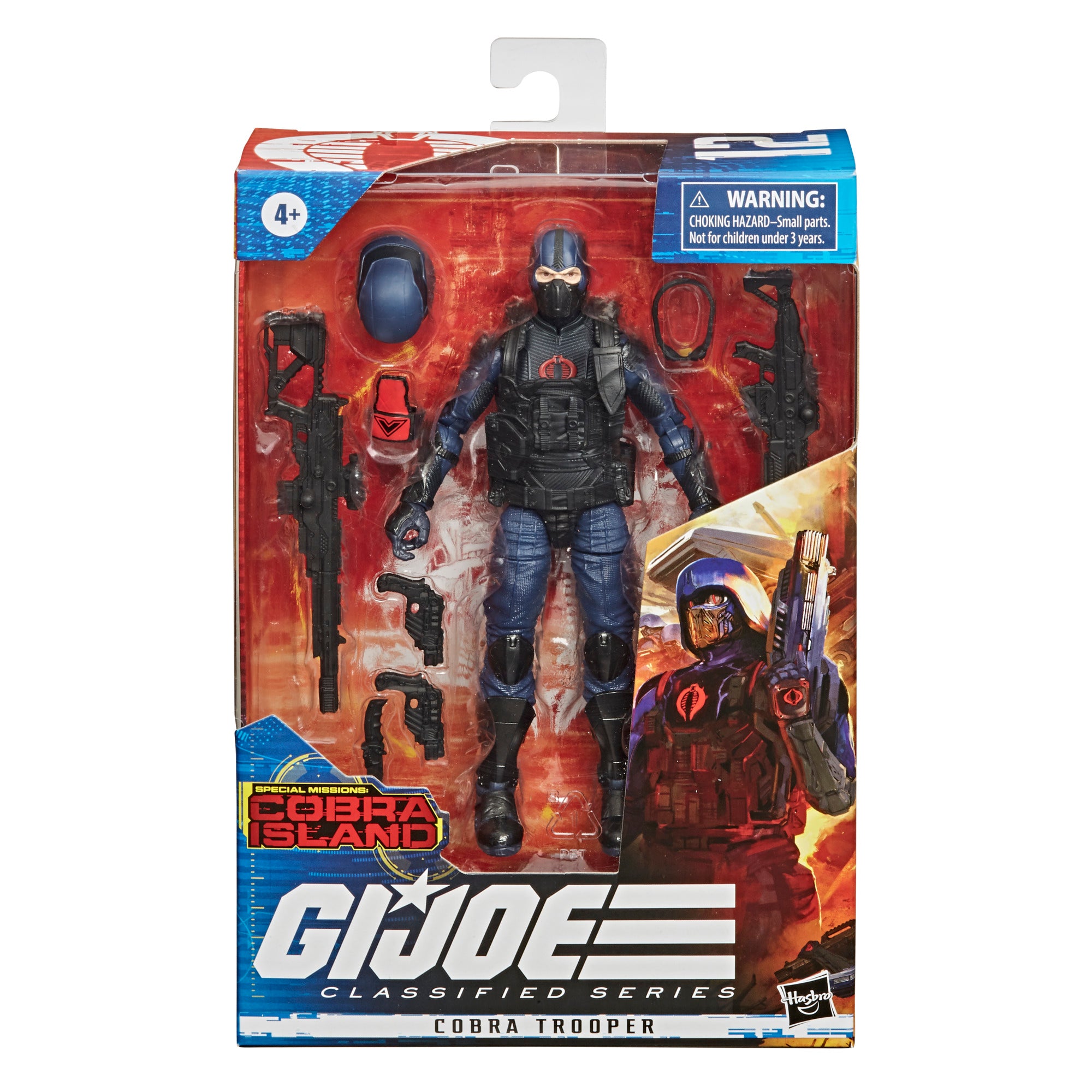 G.I. Joe Classified Series Special Missions: Cobra Island Cobra Trooper Action Figure #12 Collectible Toy with Multiple Accessories