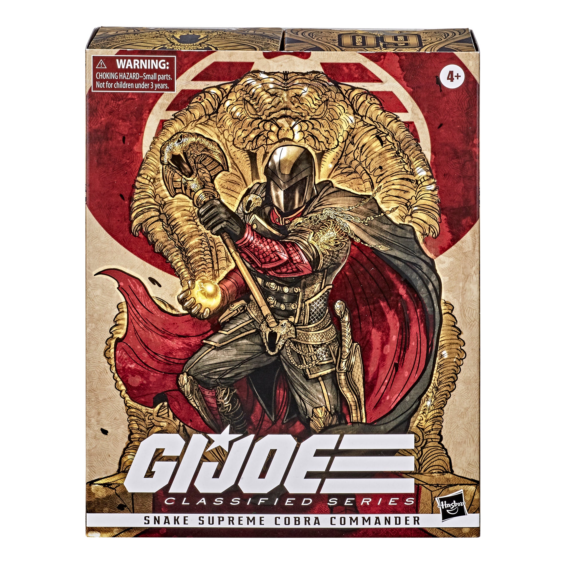 G.I. Joe Classified Series Snake Supreme Cobra Commander Action Figure #09 Collectible Toy with Multiple Accessories