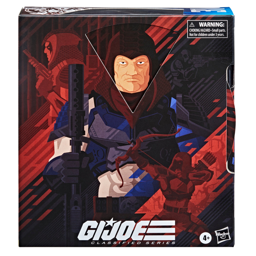 G.I. Joe Classified Series Master of Disguise Zartan box packaging front view with Tom Whalen and Derek Ring art
