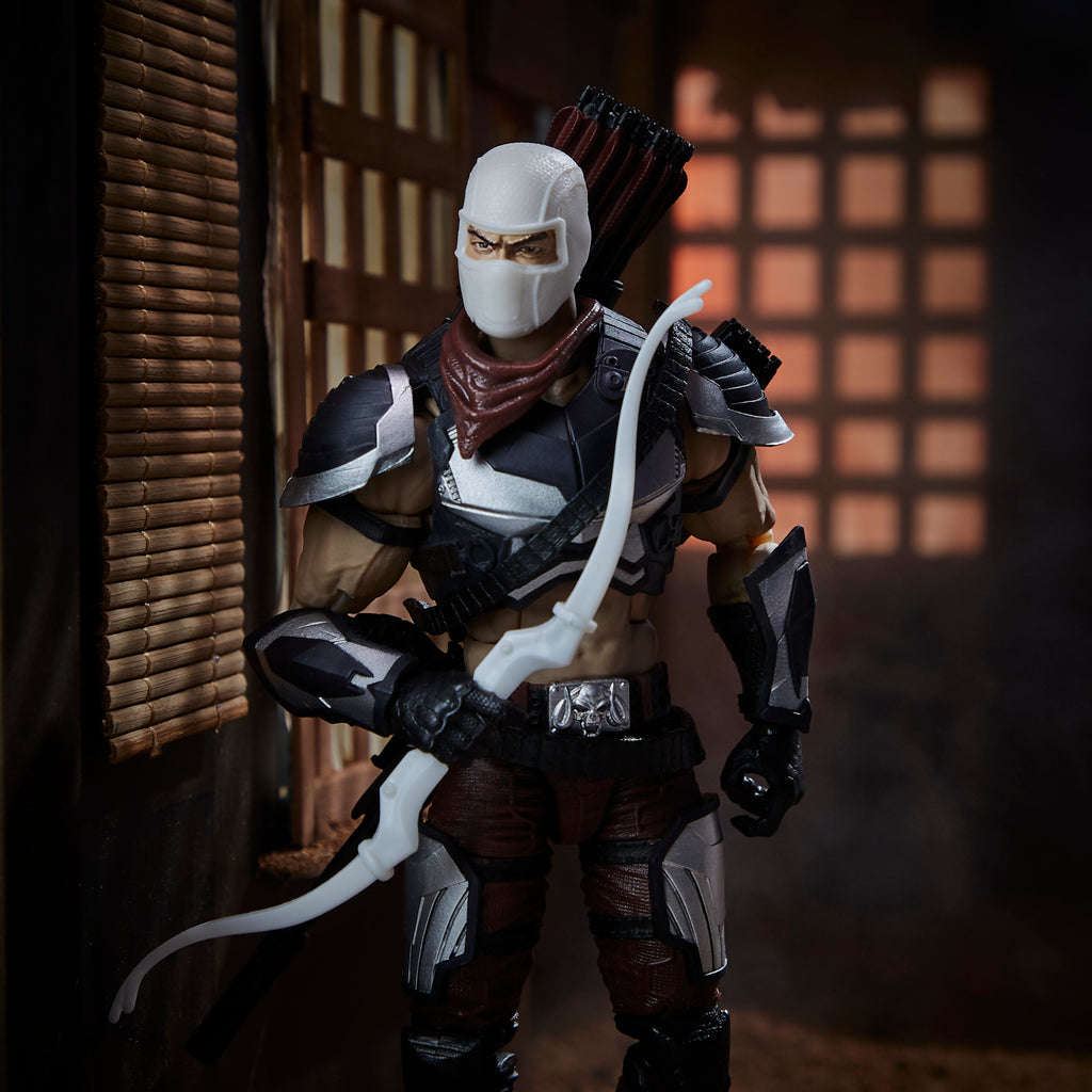 G.I. Joe Classified Series Zartan diorama wide shot in Japanese dojo setting