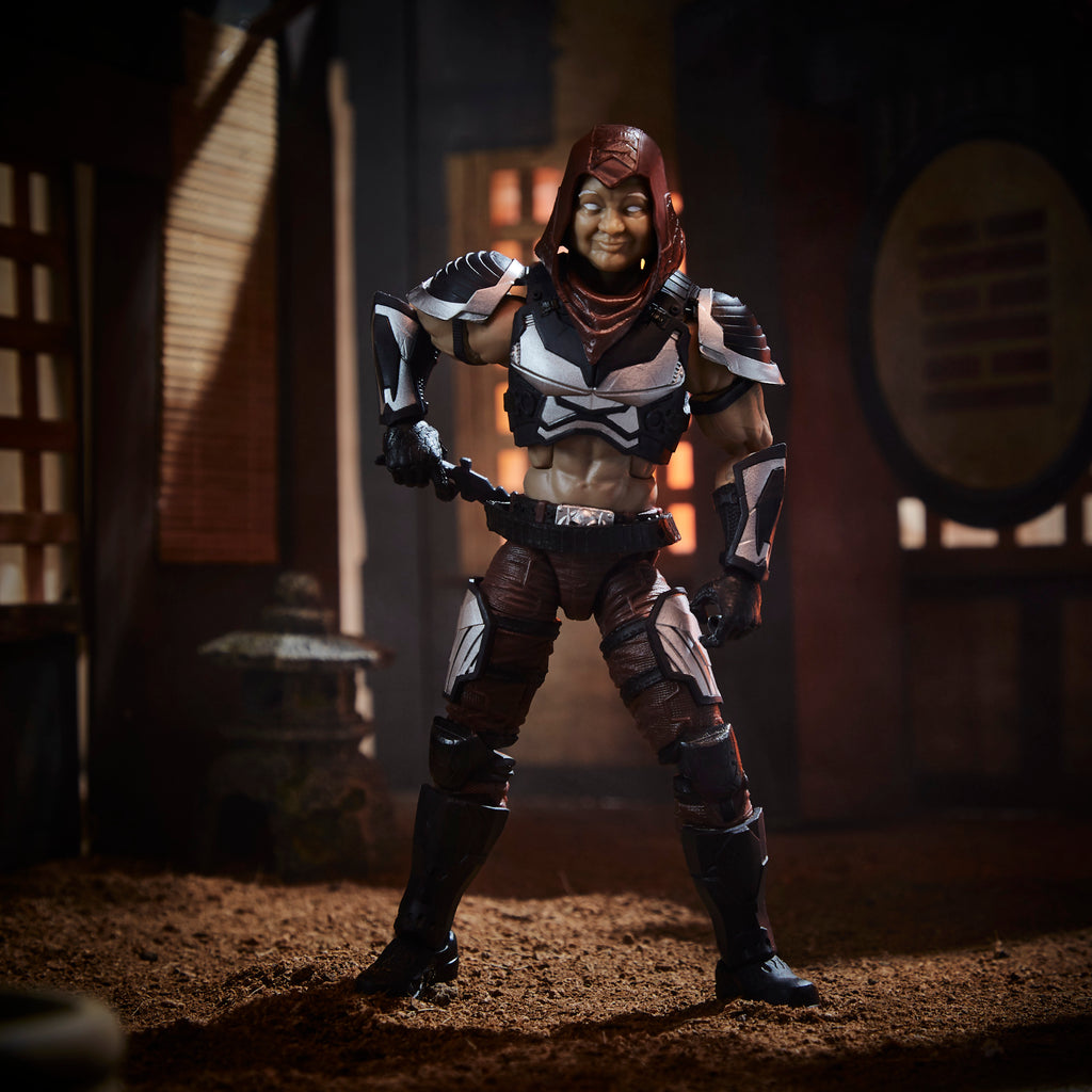 G.I. Joe Classified Series Zartan diorama action pose with alternate head in dojo