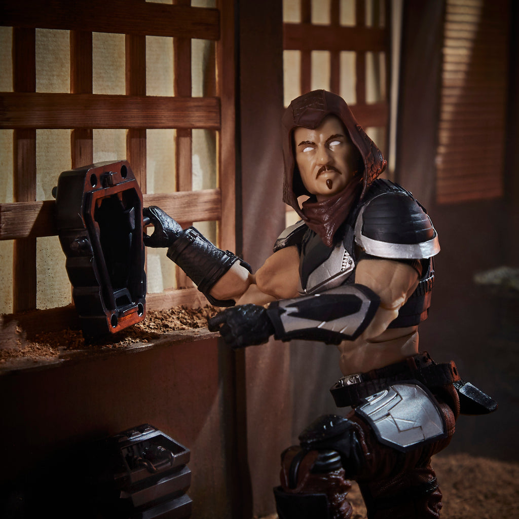 G.I. Joe Classified Series Zartan diorama standing full body with skull mask in dojo