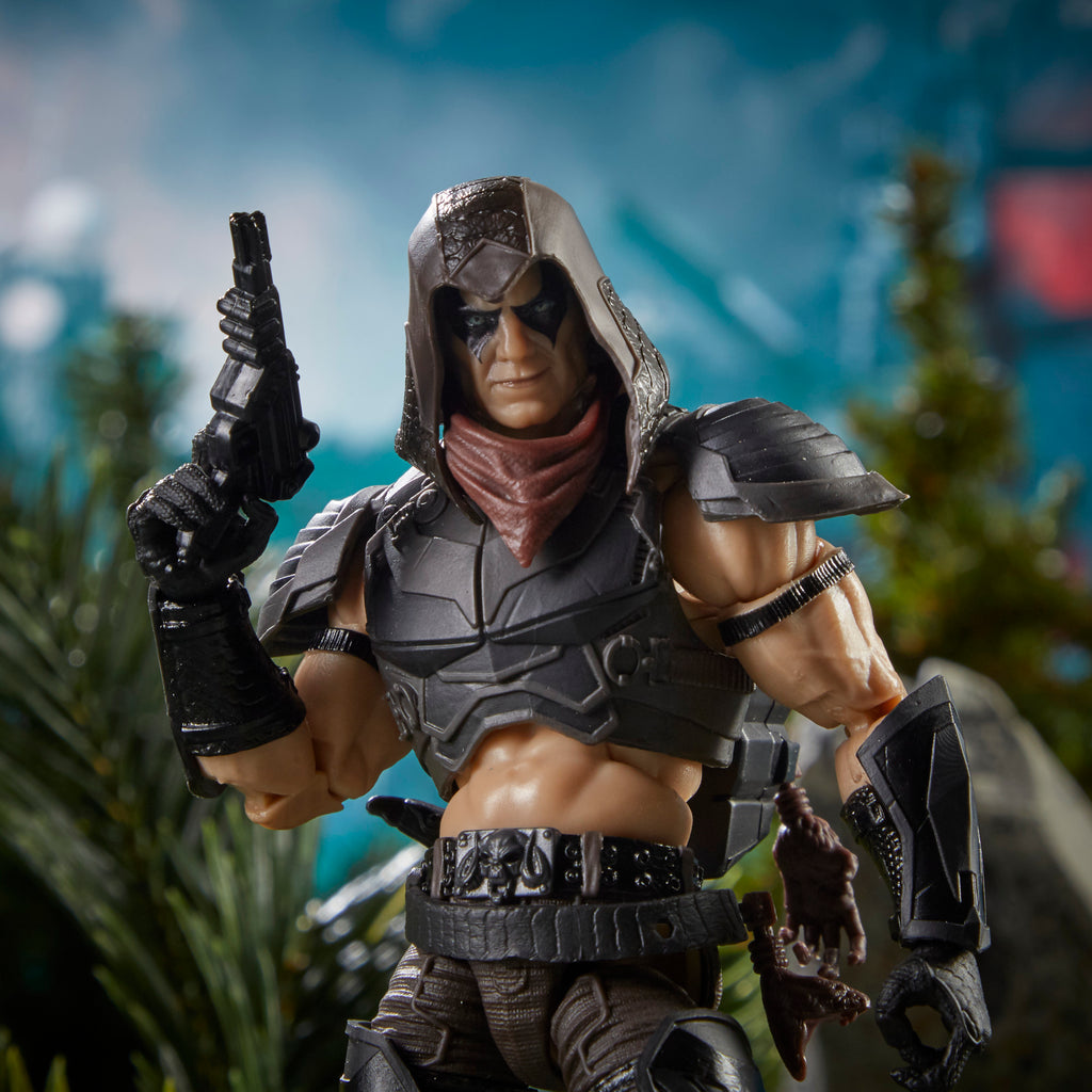 G.I. Joe Classified Series Zartan crouching with knife in jungle terrain