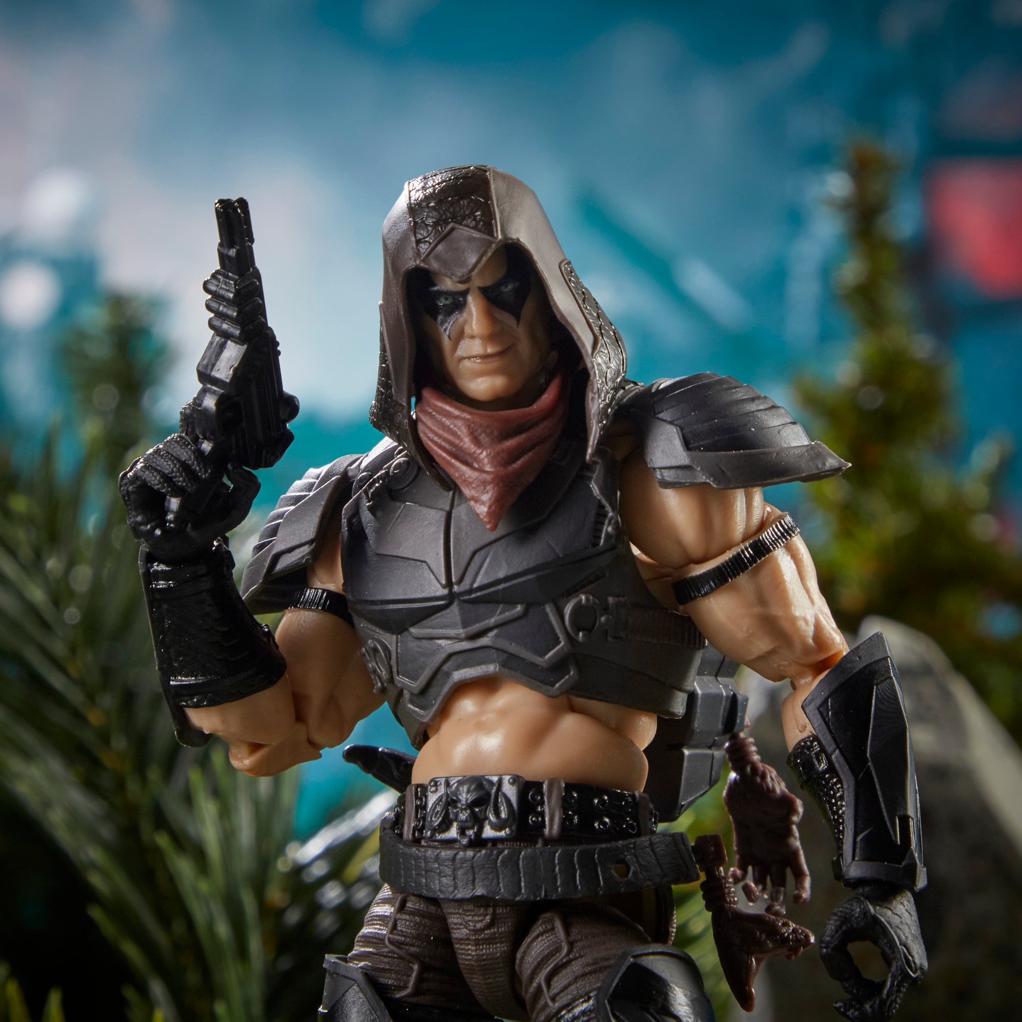 G.I. Joe Classified Series Zartan crouching with knife in jungle terrain