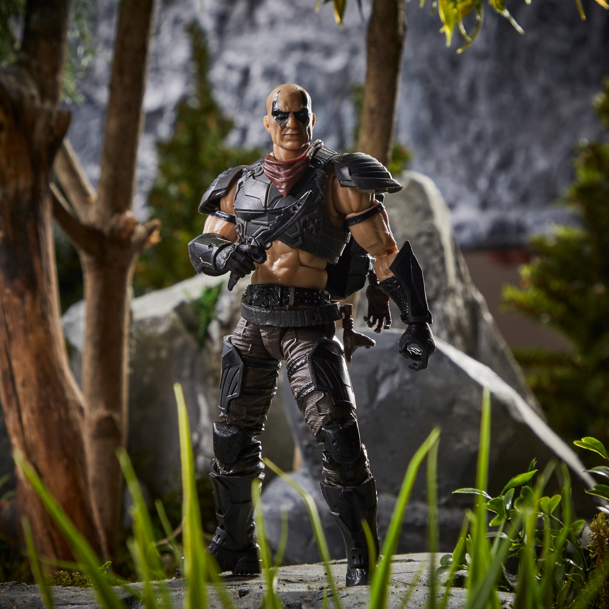 G.I. Joe Classified Series Zartan action pose with hood up aiming pistol