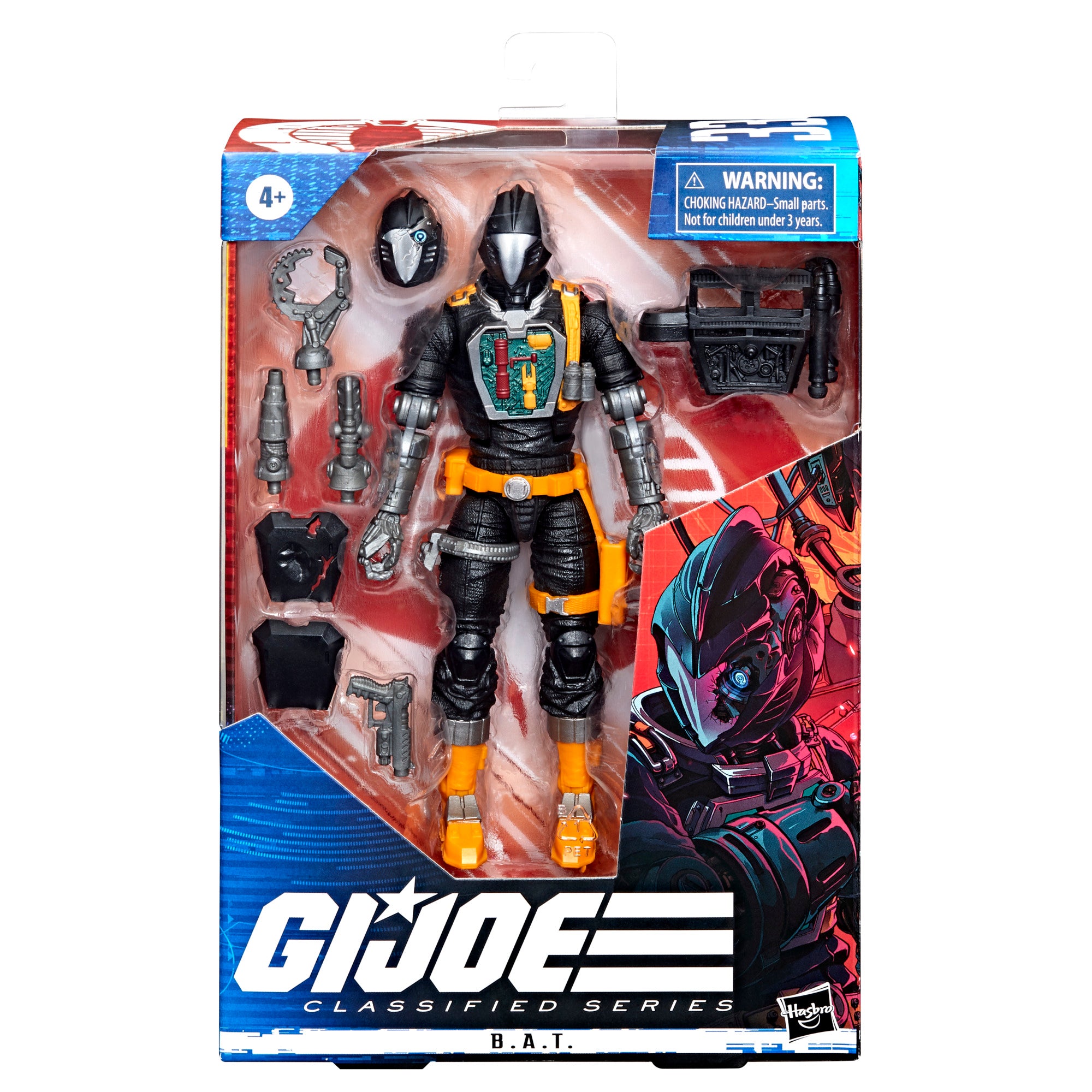 G.I. Joe Classified Series B.A.T. box packaging front view with Fir Muhammad Firdaus art and accessories visible