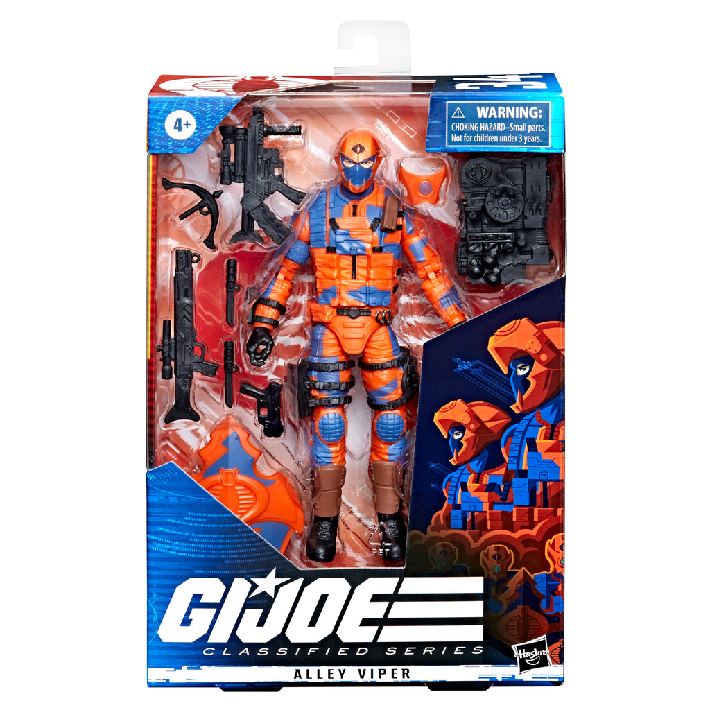 G.I. Joe Classified Series Alley Viper box packaging front view with Tom Whalen art