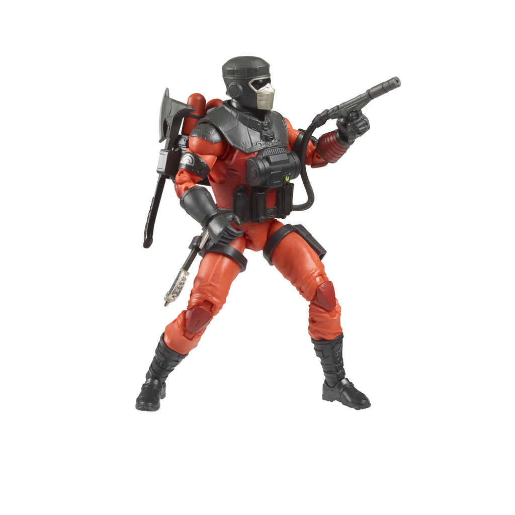 G.I. Joe Classified Series Barbecue white background action pose aiming pistol with suppressor