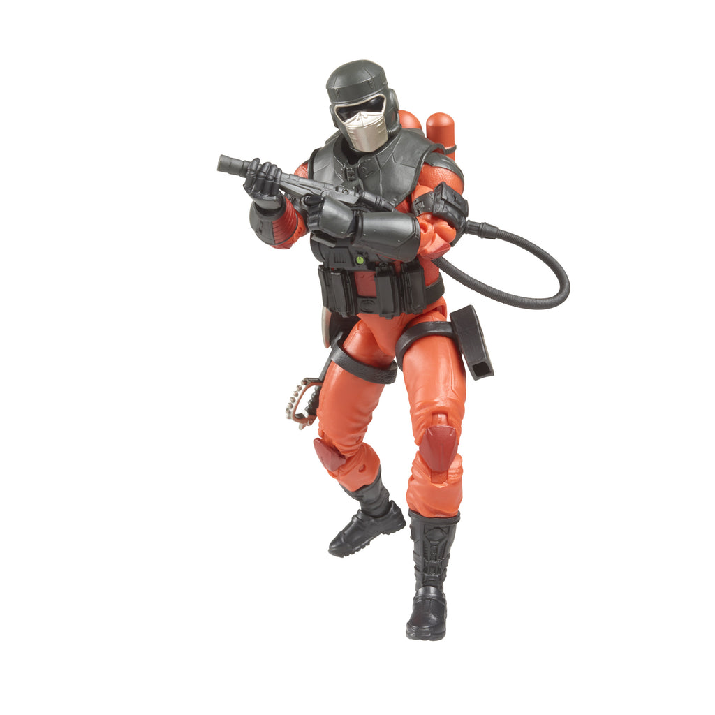 G.I. Joe Classified Series Barbecue white background wide stance dual-wielding axe and pistol