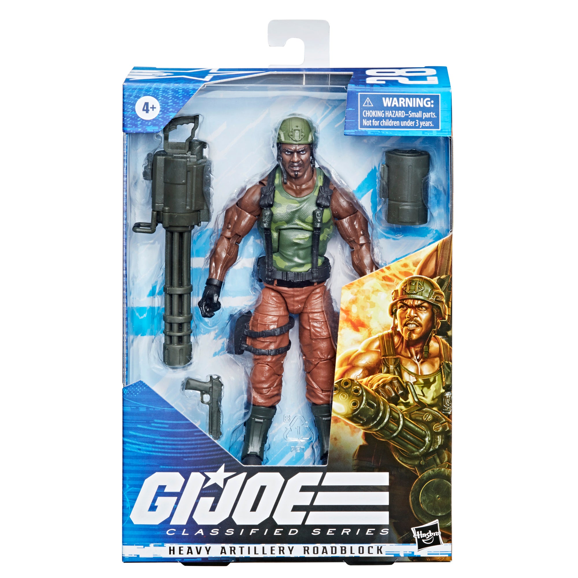 G.I. Joe Classified Series Heavy Artillery Roadblock box packaging front view with Mike Thompson art