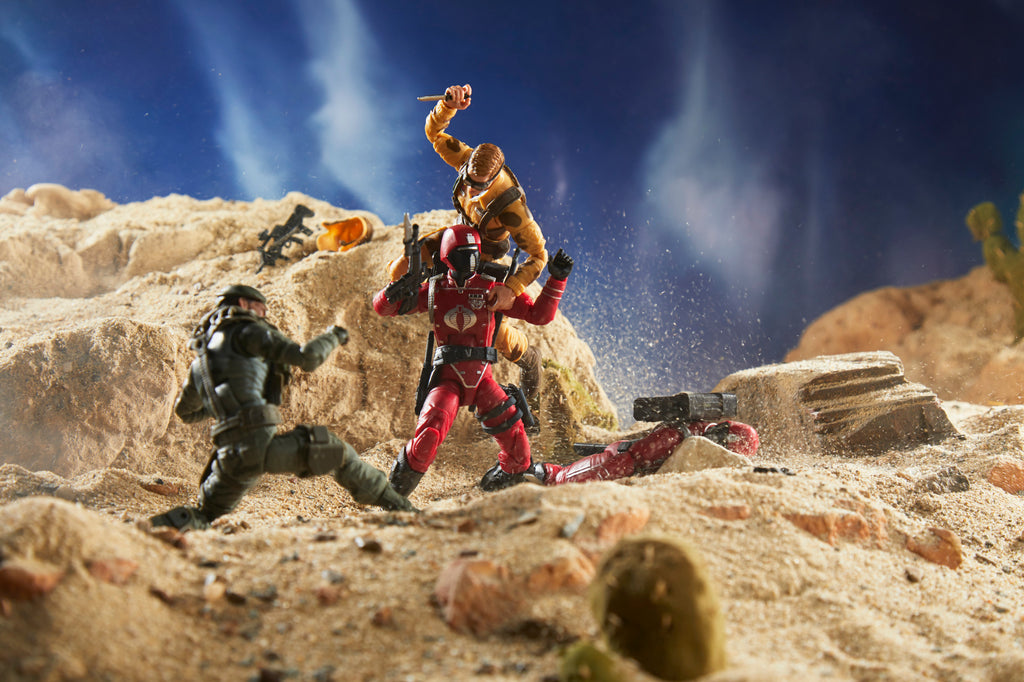 G.I. Joe Classified Series Dusty and Betelgeuse desert diorama crossover NoCrop2559