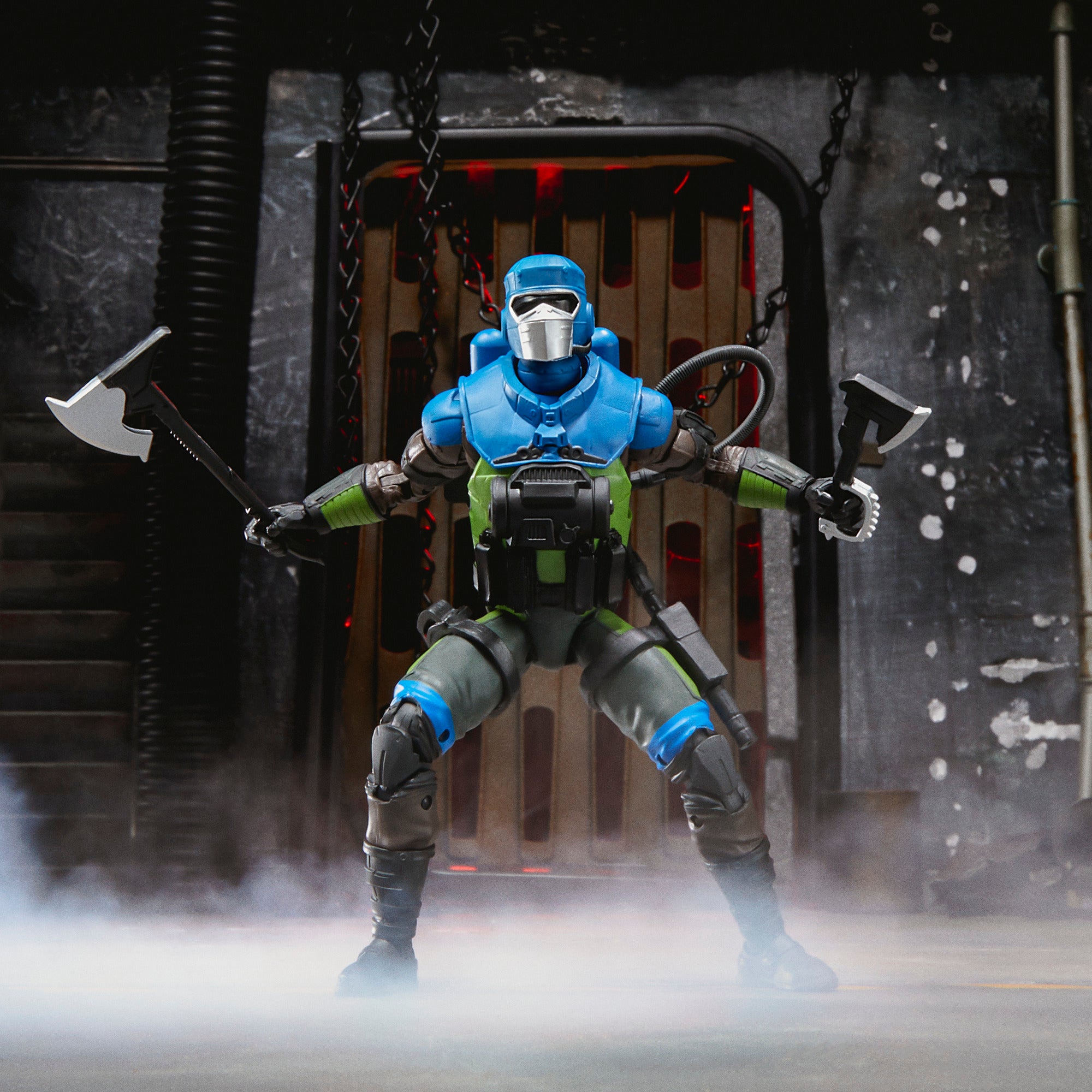 G.I. Joe Classified Series Mad Marauders Barbecue industrial diorama action pose VESTA 056