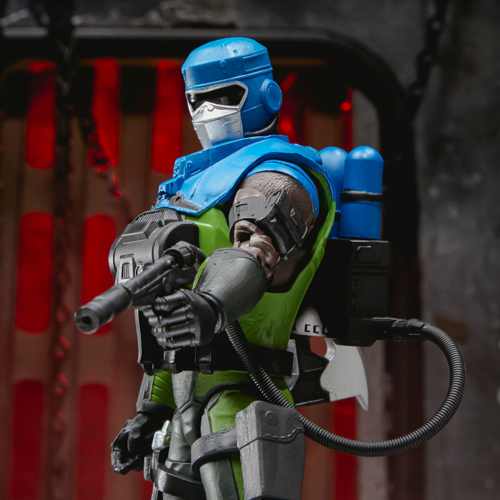 G.I. Joe Classified Series Mad Marauders Barbecue industrial diorama action pose VESTA 063