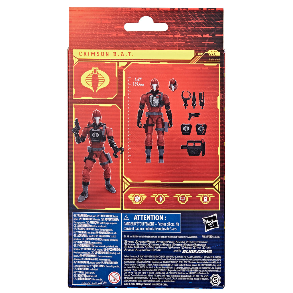 G.I. Joe Classified Series #60, CRIMSON B.A.T. Action Figure