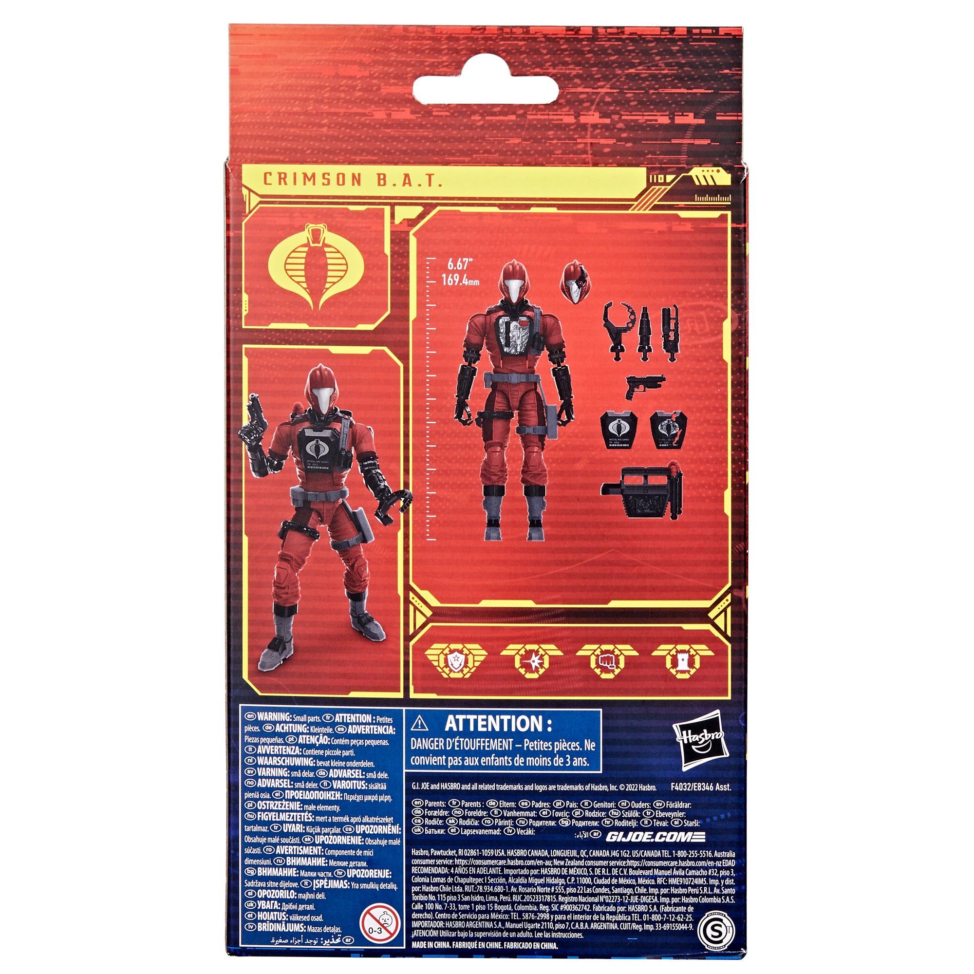 G.I. Joe Classified Series #60, CRIMSON B.A.T. Action Figure