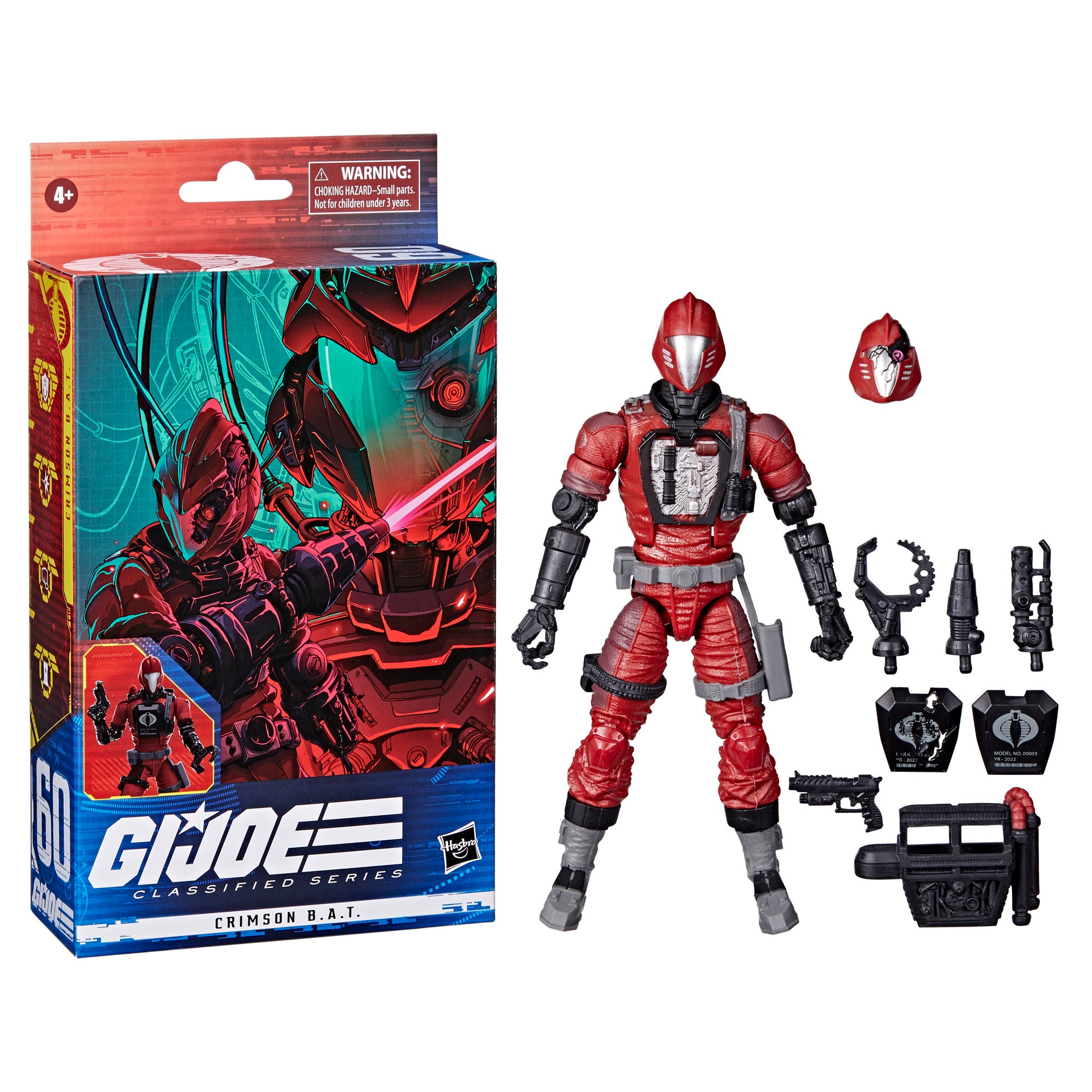 G.I. Joe Classified Series #60, CRIMSON B.A.T. Action Figure