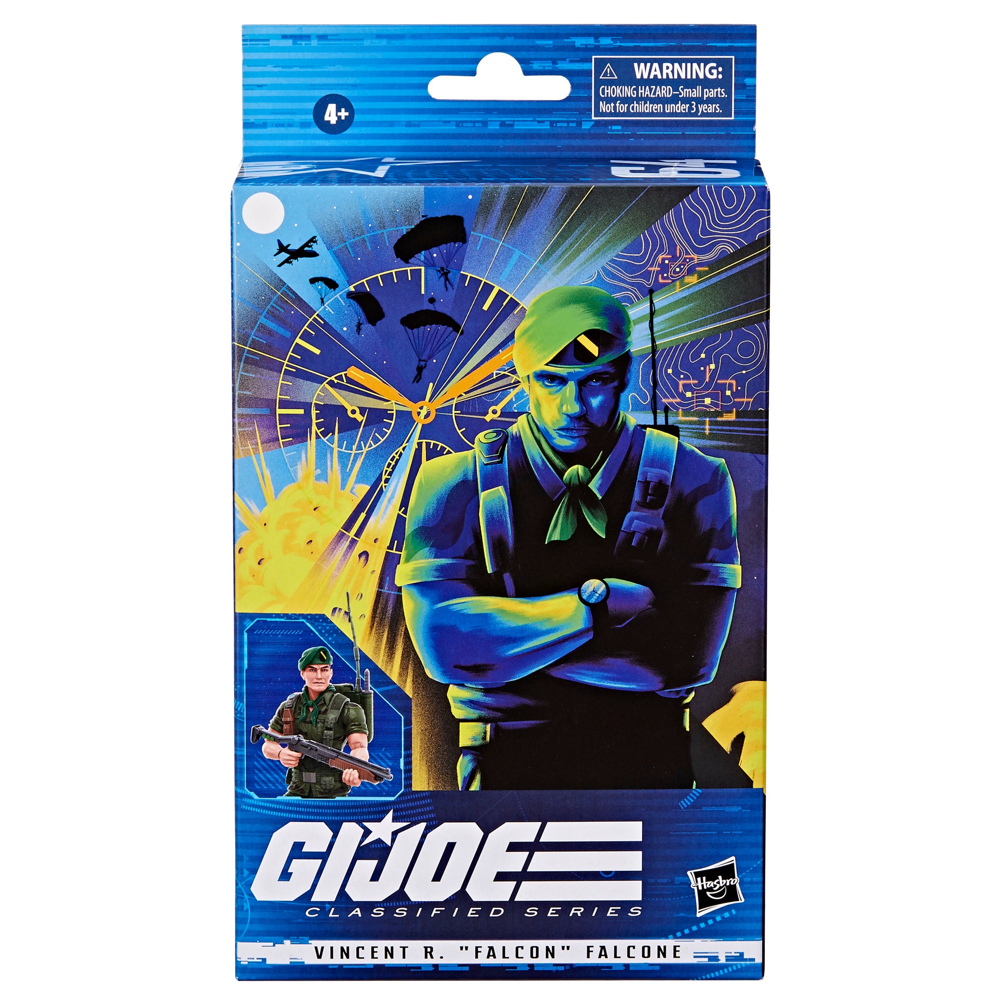 G.I. Joe Classified Series Falcon #64 box packaging front with Arno Kiss custom art
