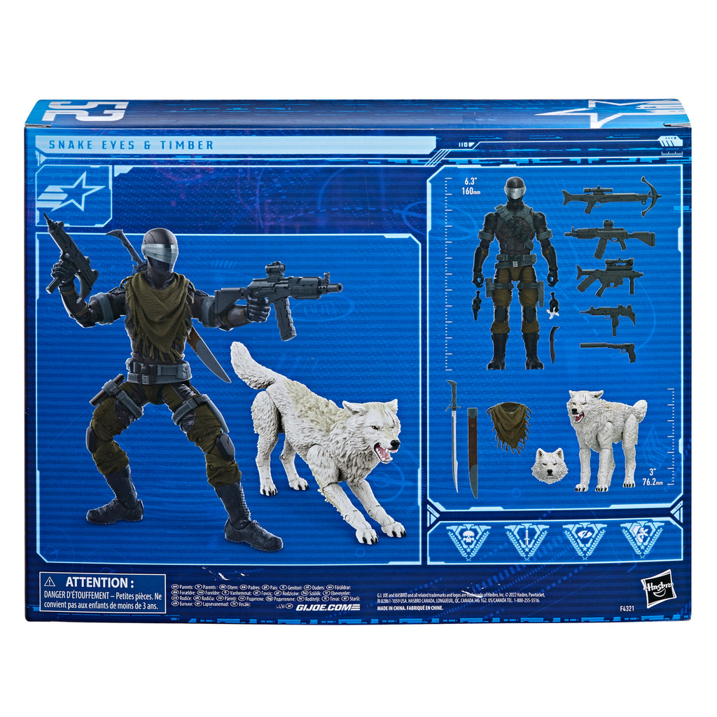 G.I. Joe Classified Series #52, Snake Eyes & Timber Action Figures