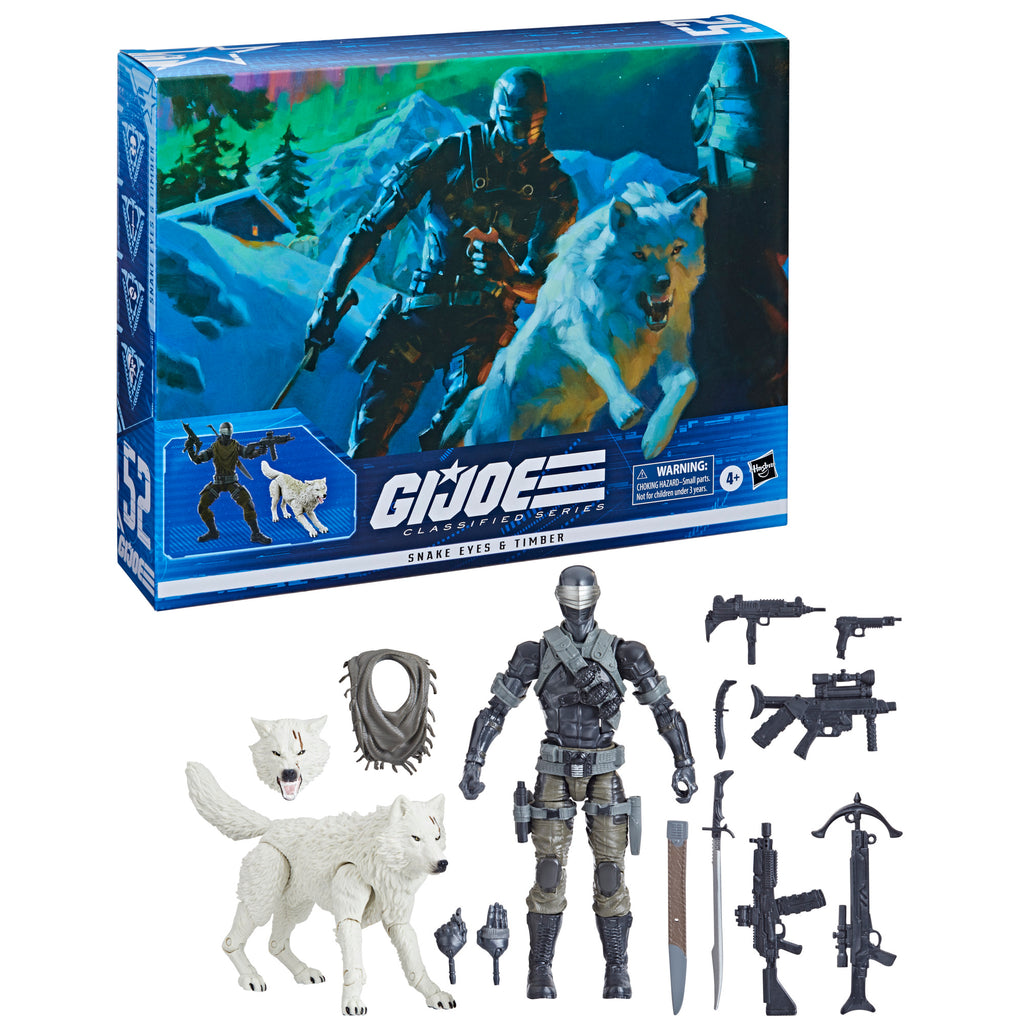 G.I. Joe Classified Series #52, Snake Eyes & Timber Action Figures