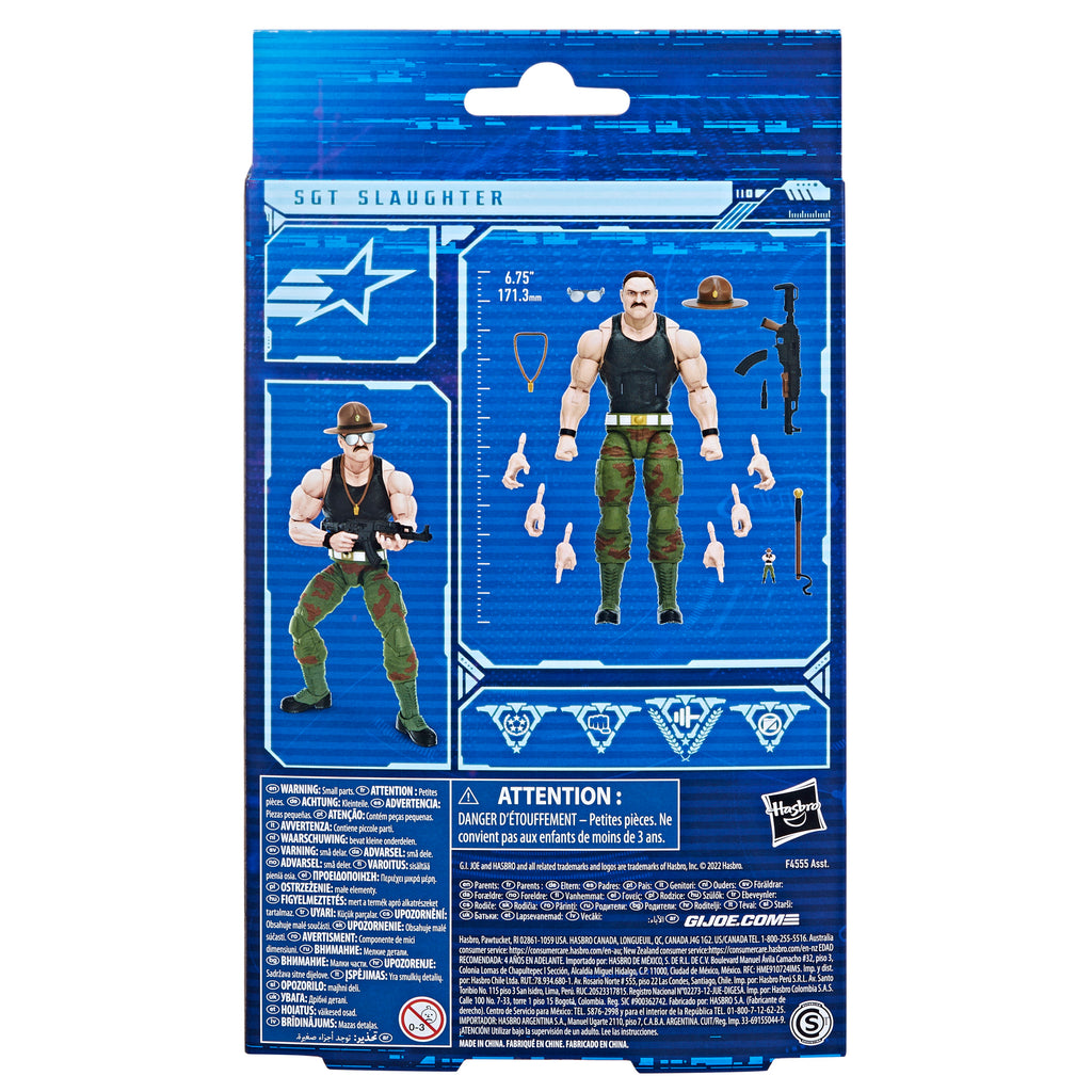 G.I. Joe Classified Series #53 Sgt. Slaughter box back