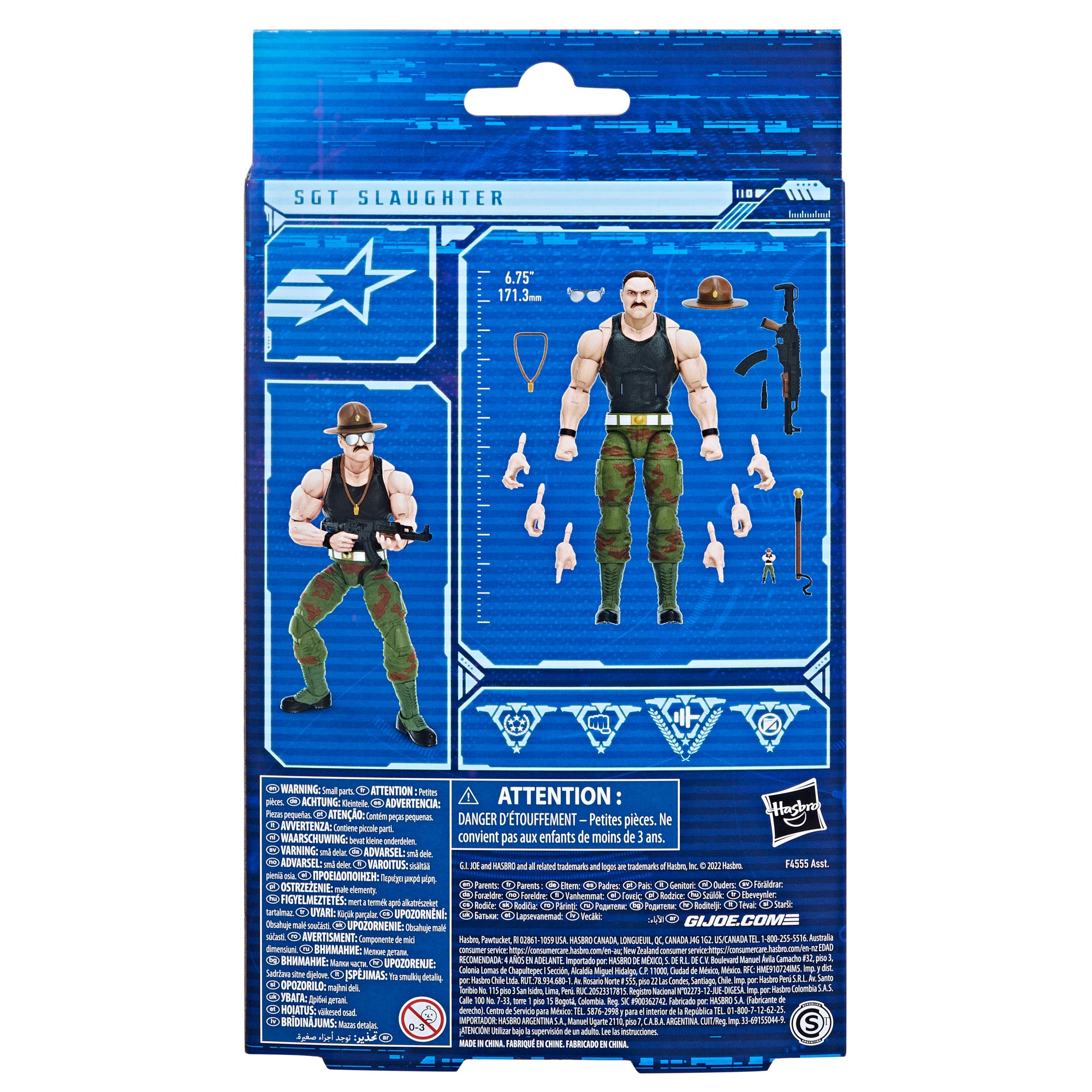 G.I. Joe Classified Series #53 Sgt. Slaughter box back