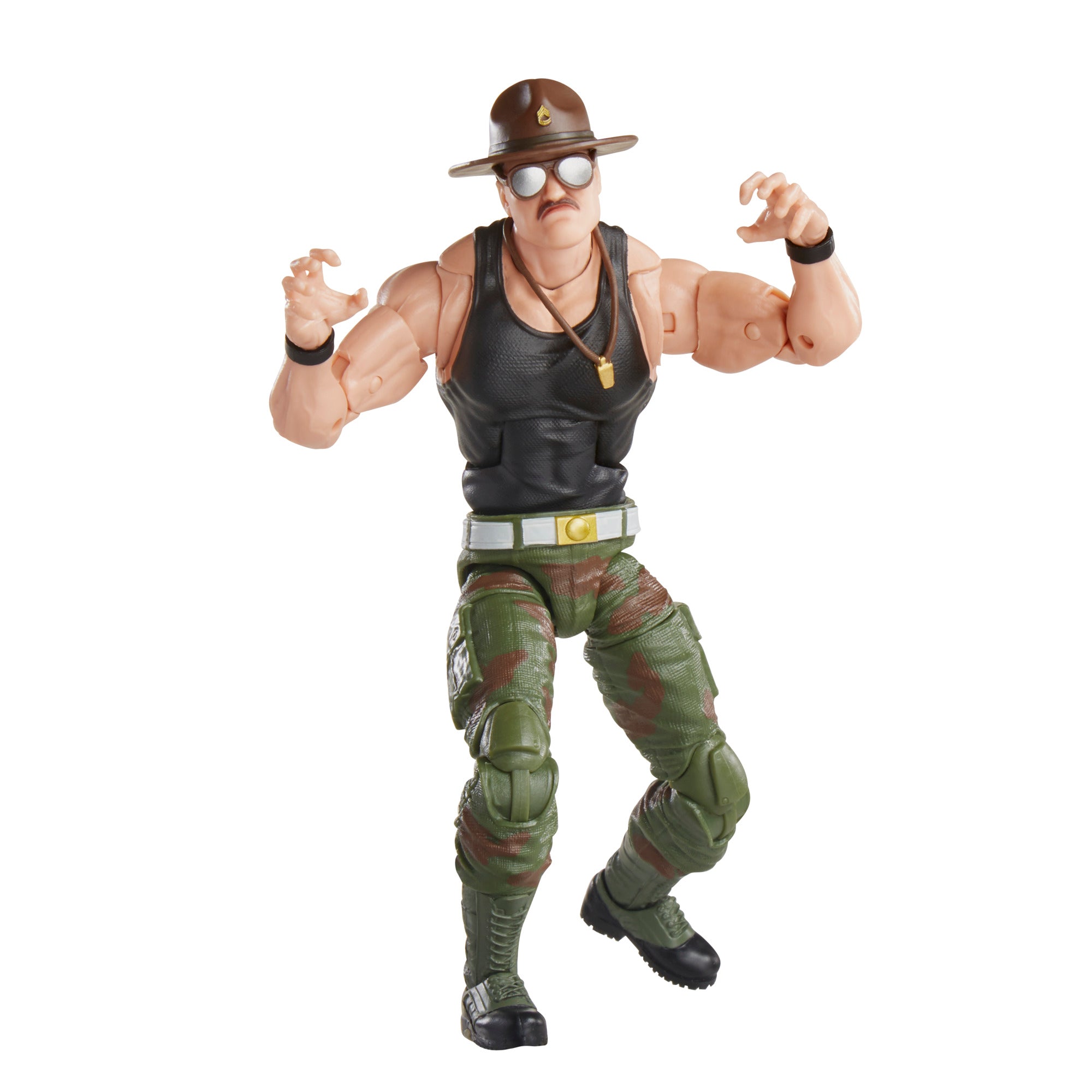 G.I. Joe Classified Series #53 Sgt. Slaughter product shot 559 triumphant fist raised pose