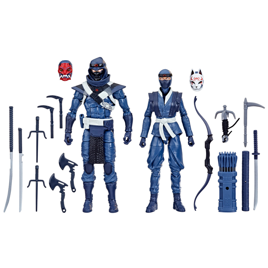 G.I. Joe Classified Series Blue Ninjas 2-Pack white background main shot showing both figures with box