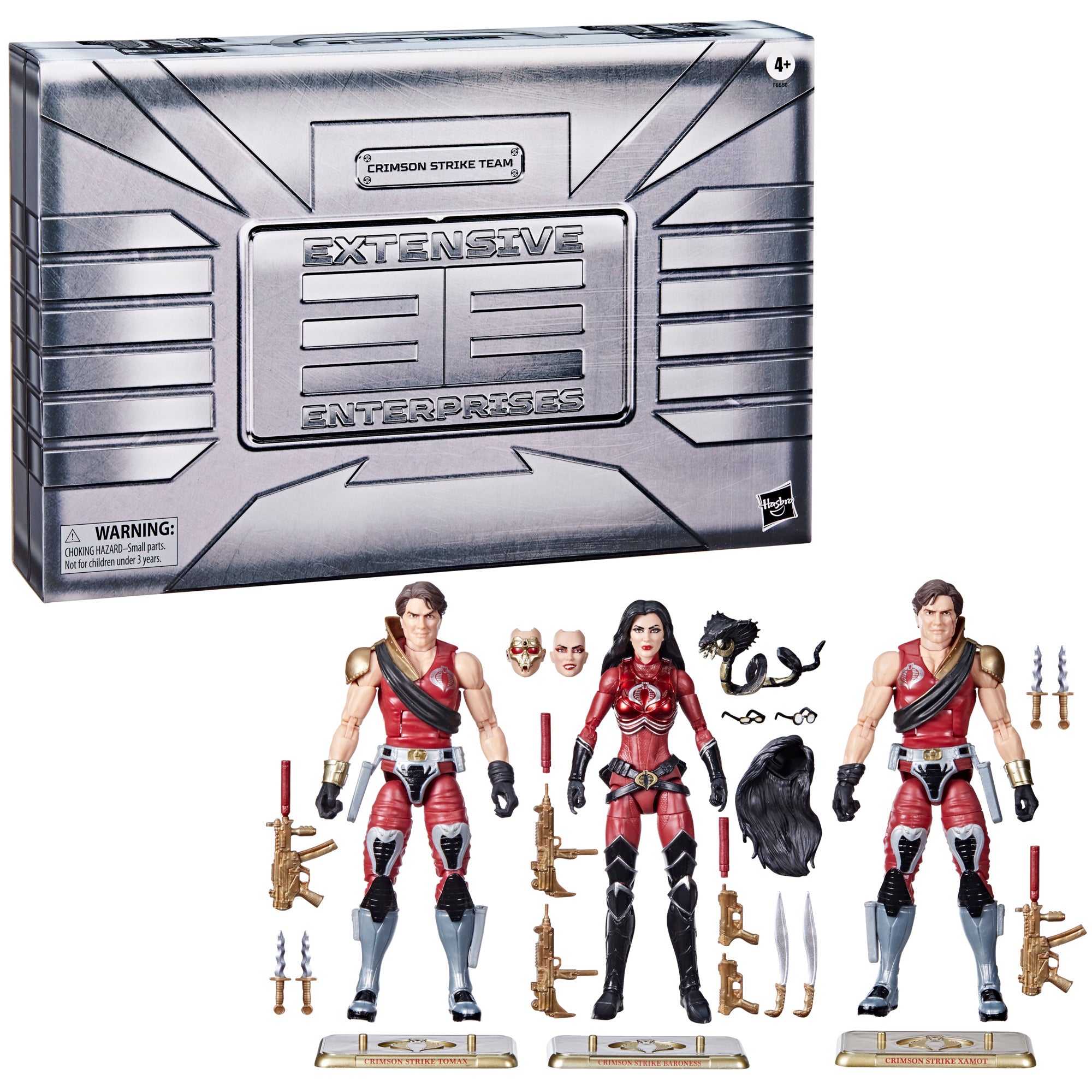 G.I. Joe Classified Series #82 Crimson Strike Team 3-Pack (Tomax, Baroness, Xamot)
