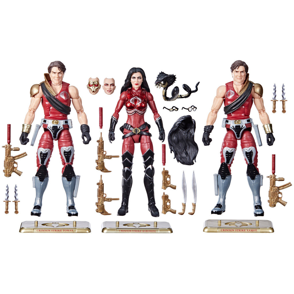 G.I. Joe Classified Series #82 Crimson Strike Team 3-Pack (Tomax, Baroness, Xamot)