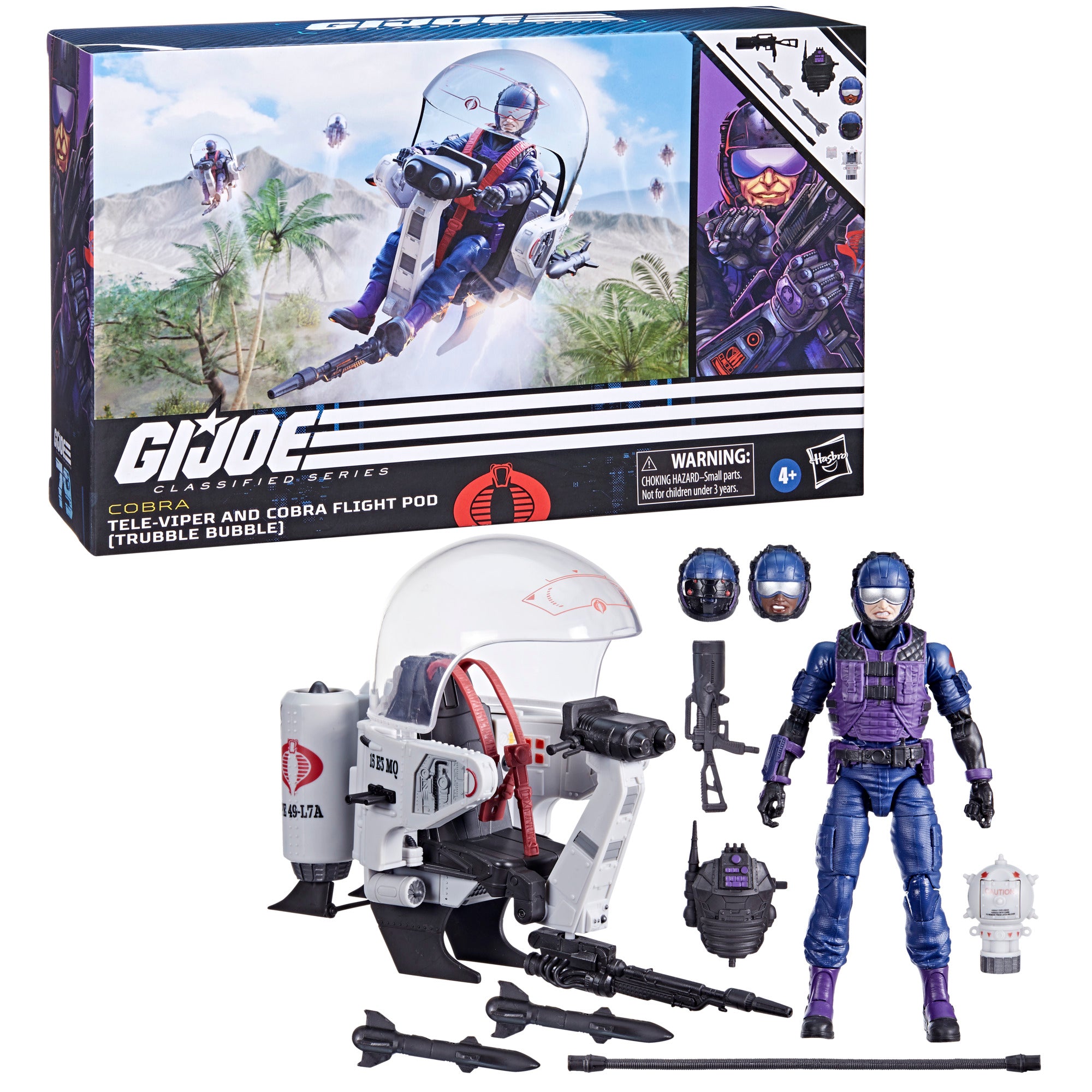 G.I. Joe Classified Series Cobra Tele-Viper and Cobra Flight Pod (Trubble Bubble)