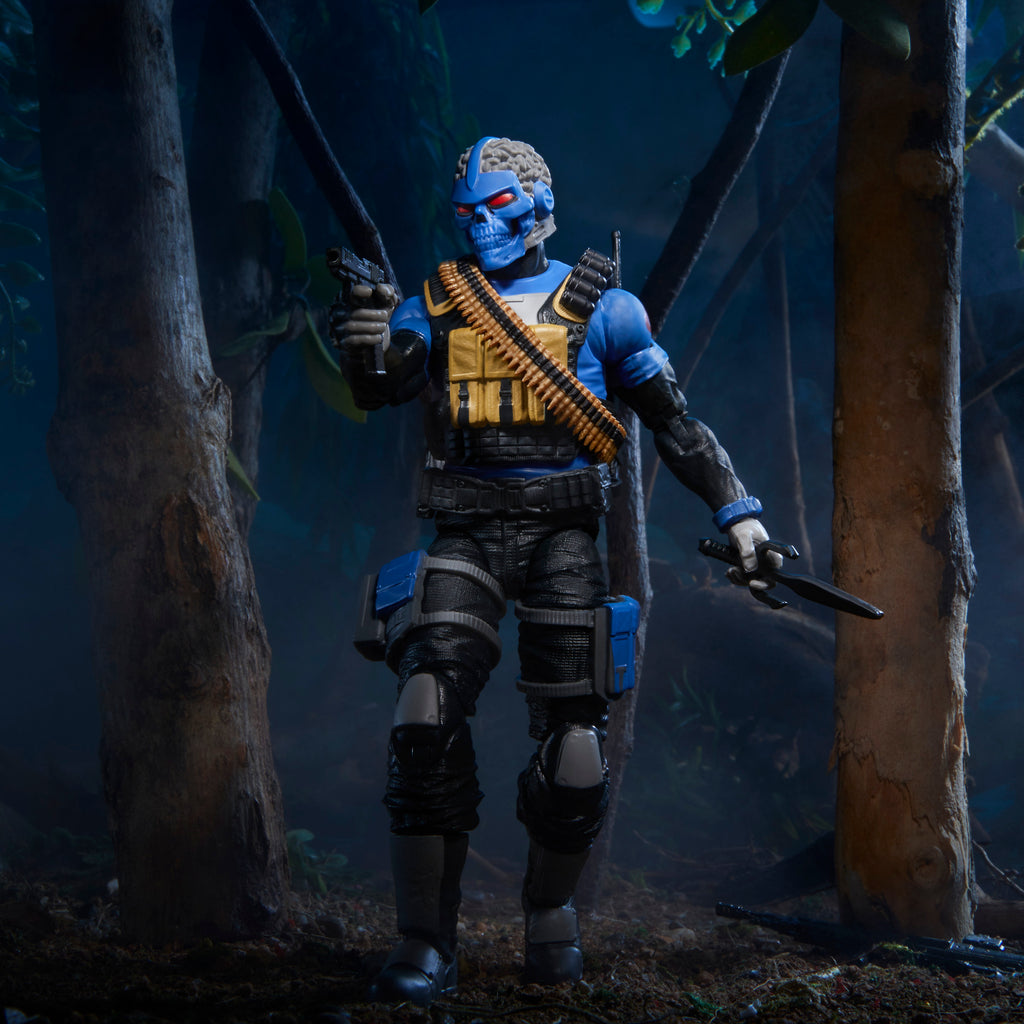 G.I. Joe Classified Series #76 Range-Viper diorama jungle shot 514 bandolier and pistol pose