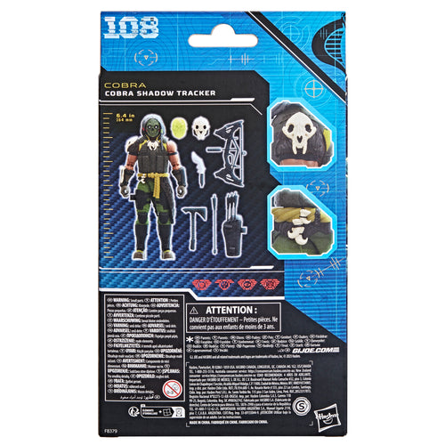 G.I. Joe Classified Series #108 Cobra Shadow Tracker - Package Back