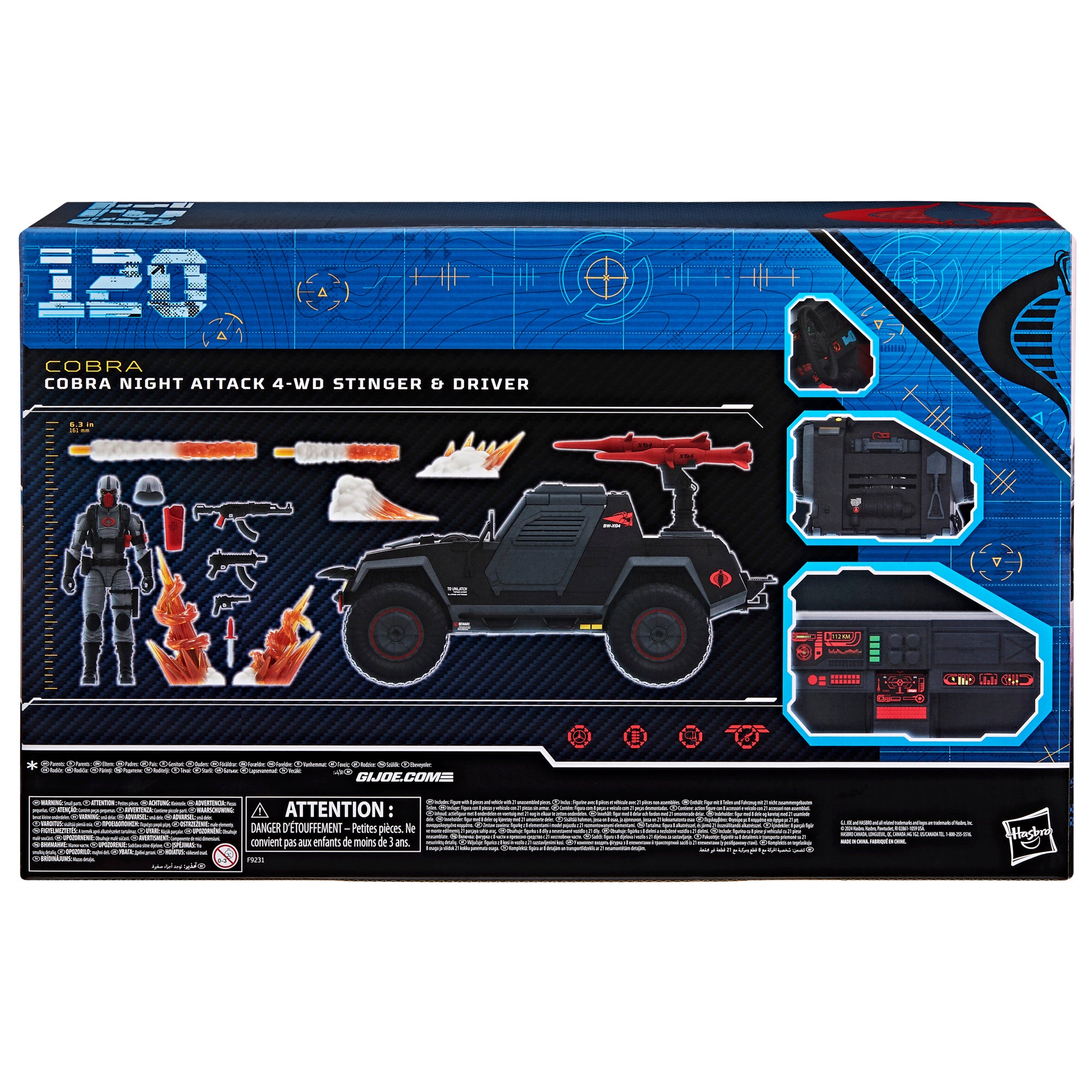 G.I. Joe Classified Series #120, Cobra Night Attack 4-WD Stinger & Driver