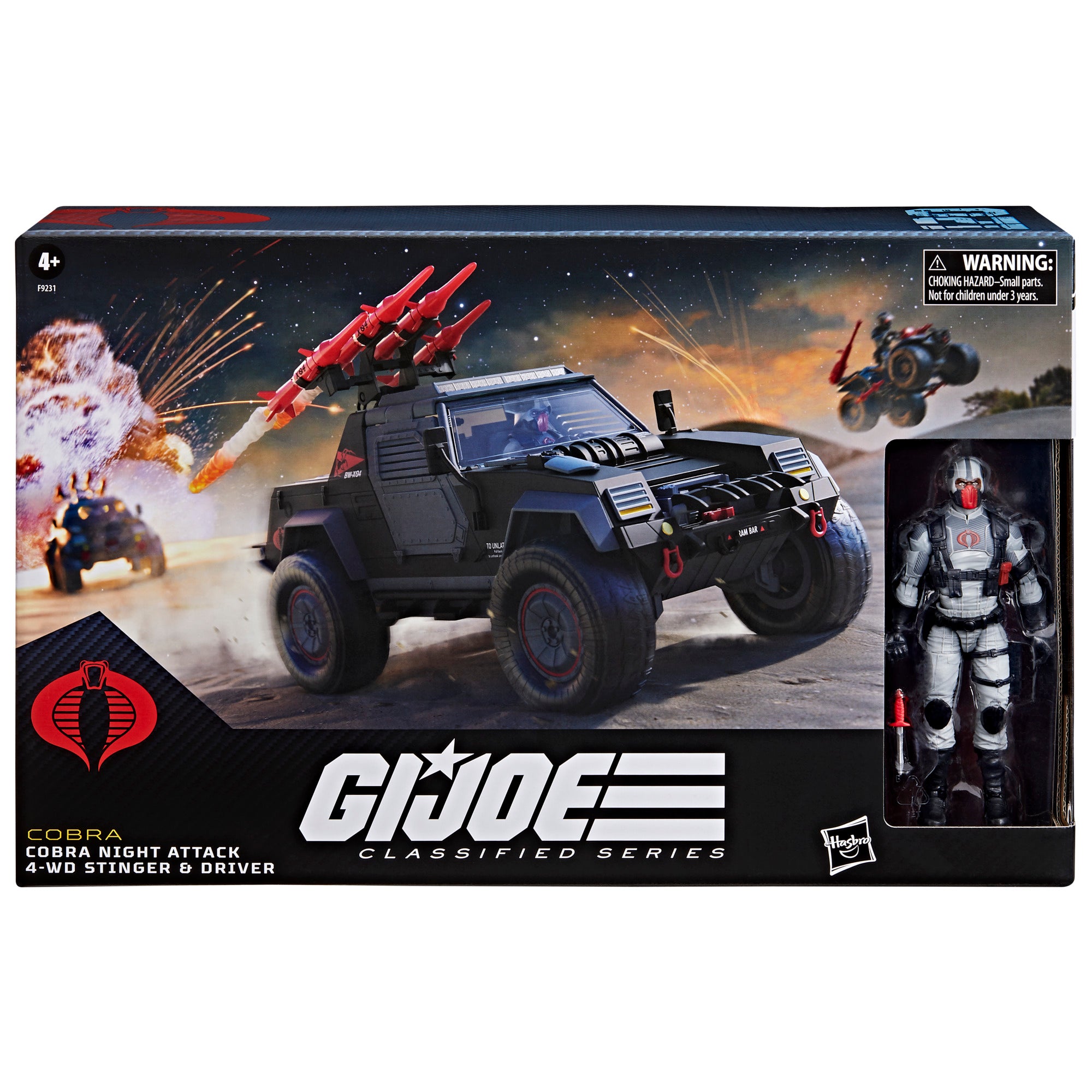 G.I. Joe Classified Series #120, Cobra Night Attack 4-WD Stinger & Driver
