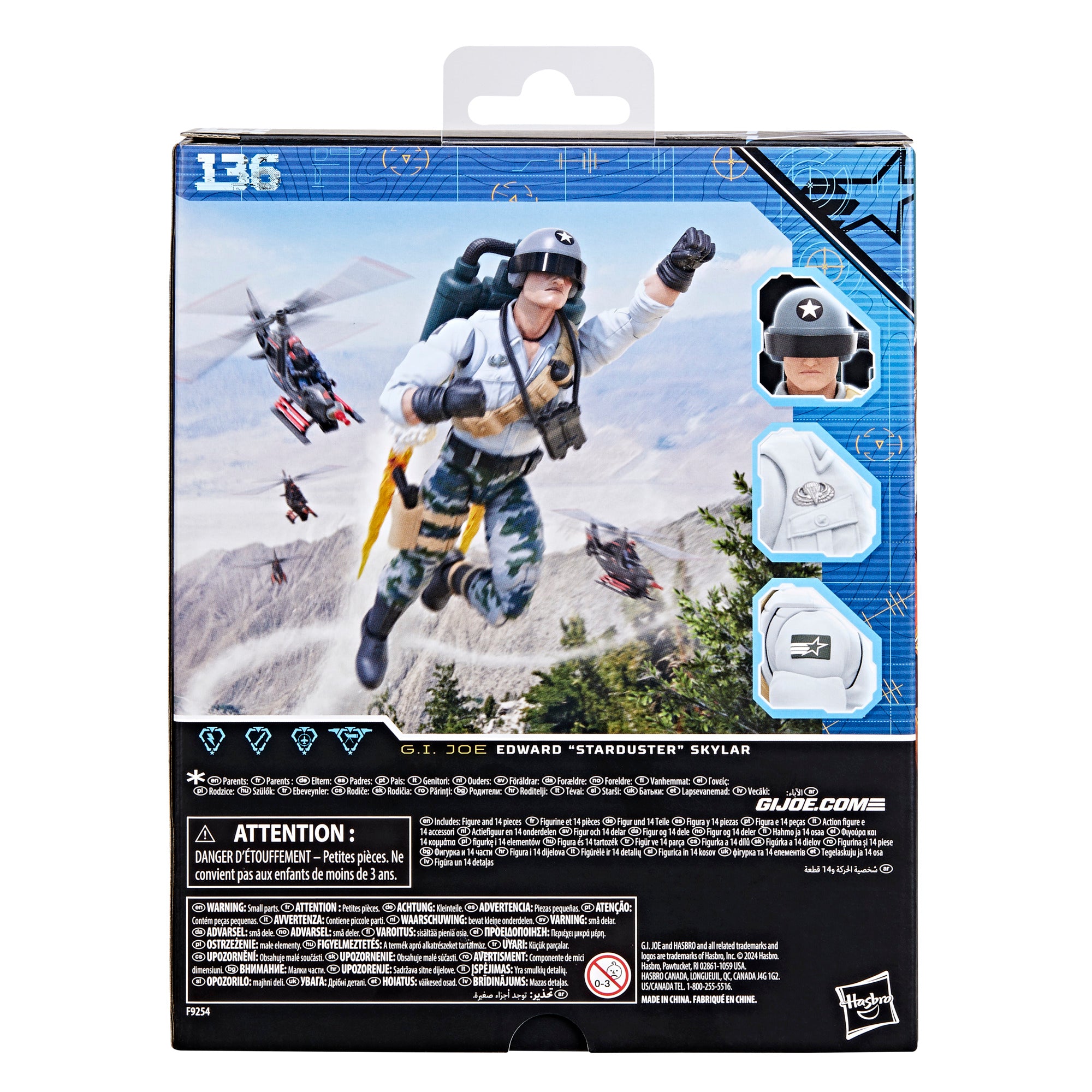 G.I. Joe Classified Series #136 Starduster - Package Back
