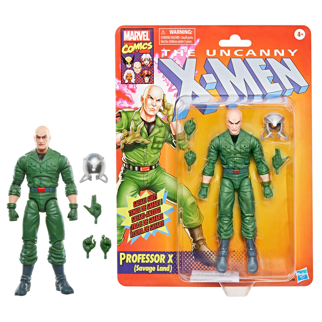 Marvel Legends Series Professor X (Savage Land), Marvel Comics Collectible 6 Inch Action Figure