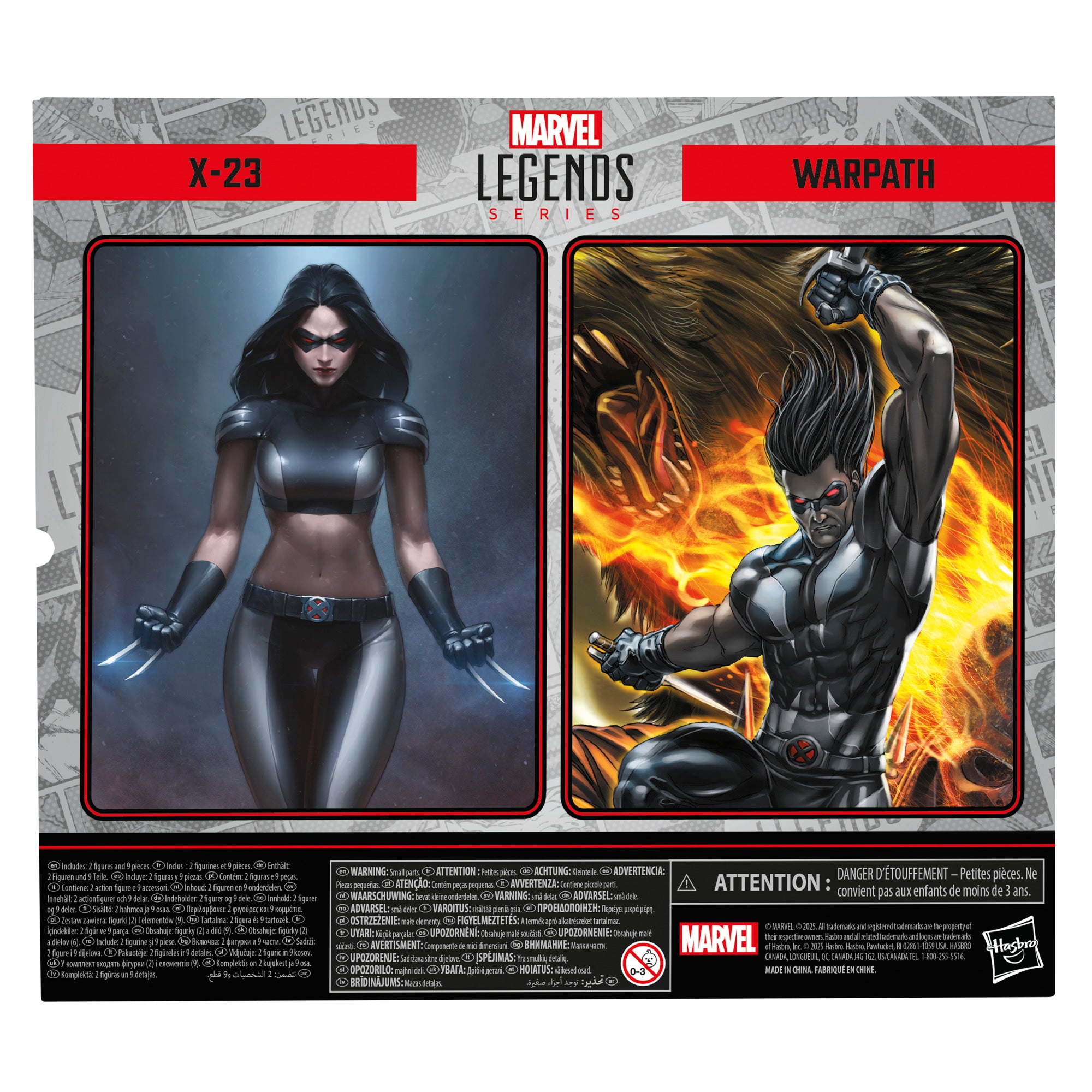 Marvel Legends Series X-Force X-23 & Warpath