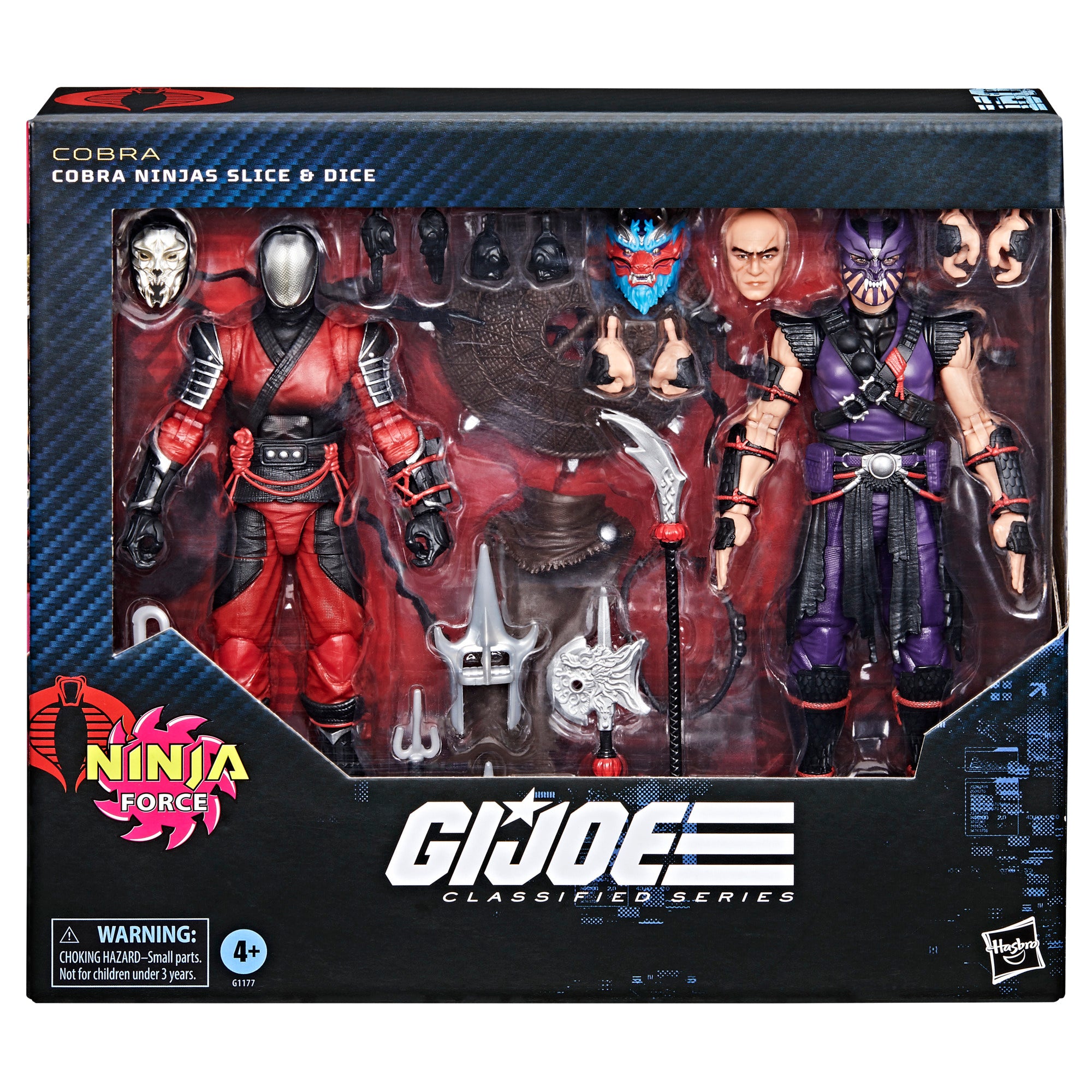G.I. Joe Classified Series #160 Cobra Ninjas Slice & Dice - Package Front