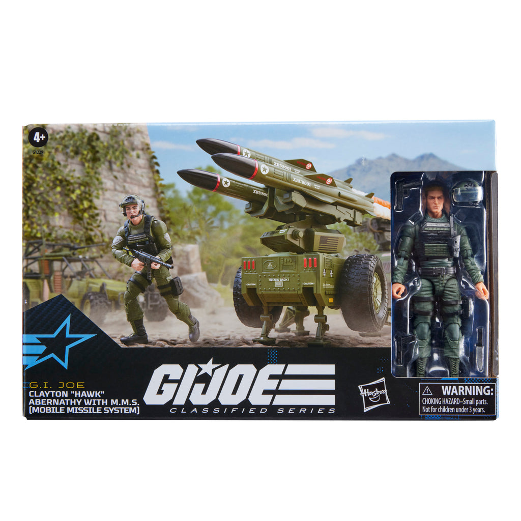 G.I. Joe Classified Series #182, Clayton “Hawk” Abernathy with M.M.S. (Mobile Missile System) Towable Vehicle