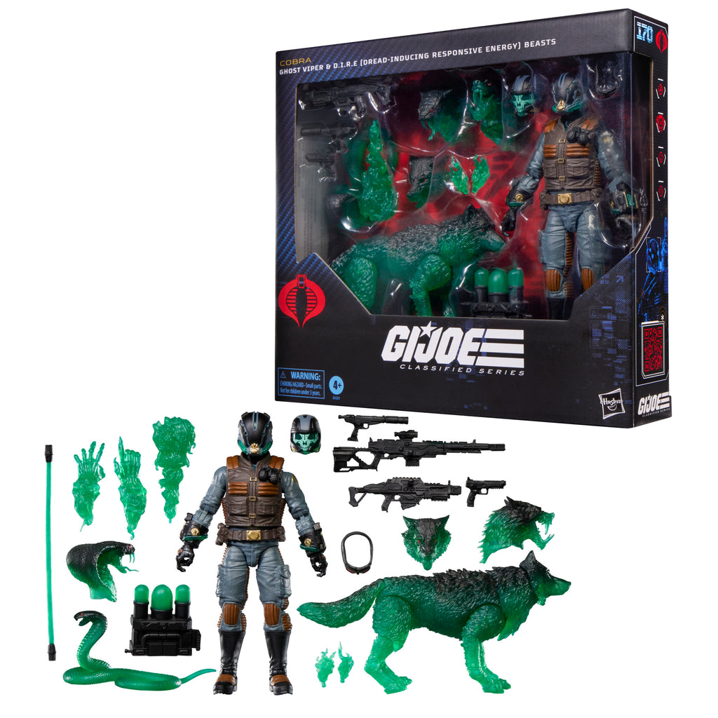 G.I. Joe Classified Series #170 Ghost Viper & D.I.R.E. Beasts - Package Combo