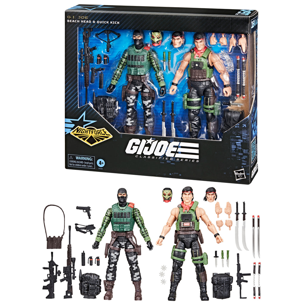 G.I. Joe Classified Series #164 Night Force Beach Head & Quick Kick - Package Combo
