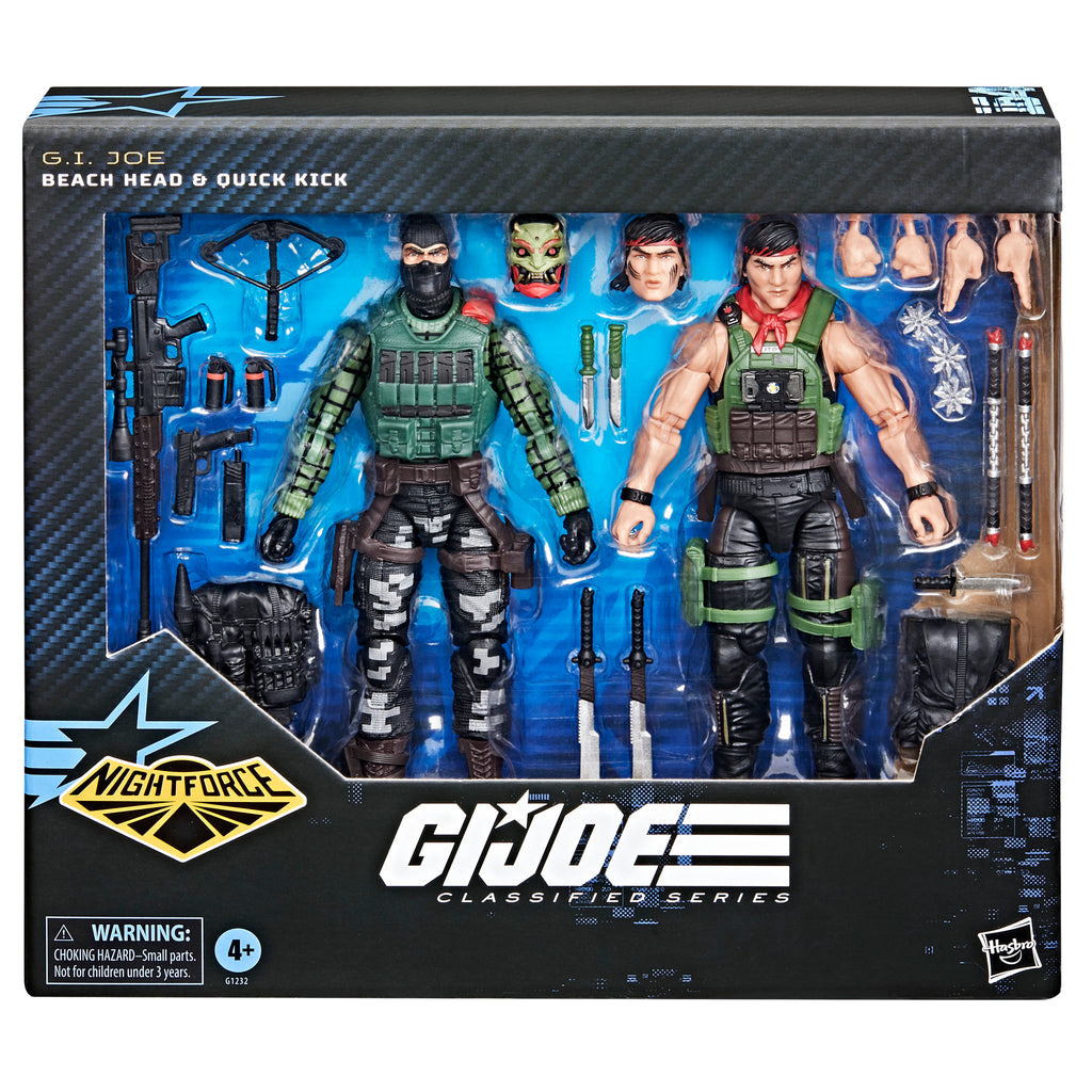 G.I. Joe Classified Series #164 Night Force Beach Head & Quick Kick - Package Front