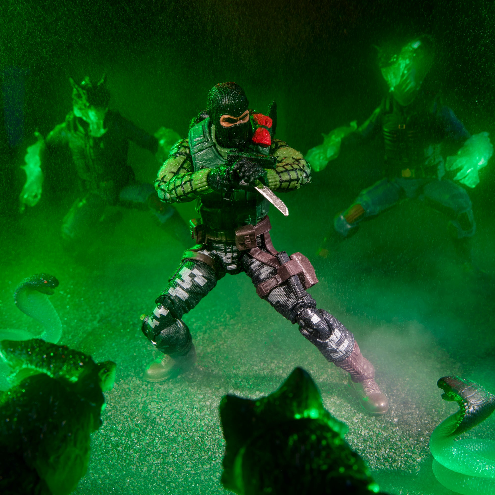 G.I. Joe Classified Series #164 Night Force Beach Head & Quick Kick - Diorama 3