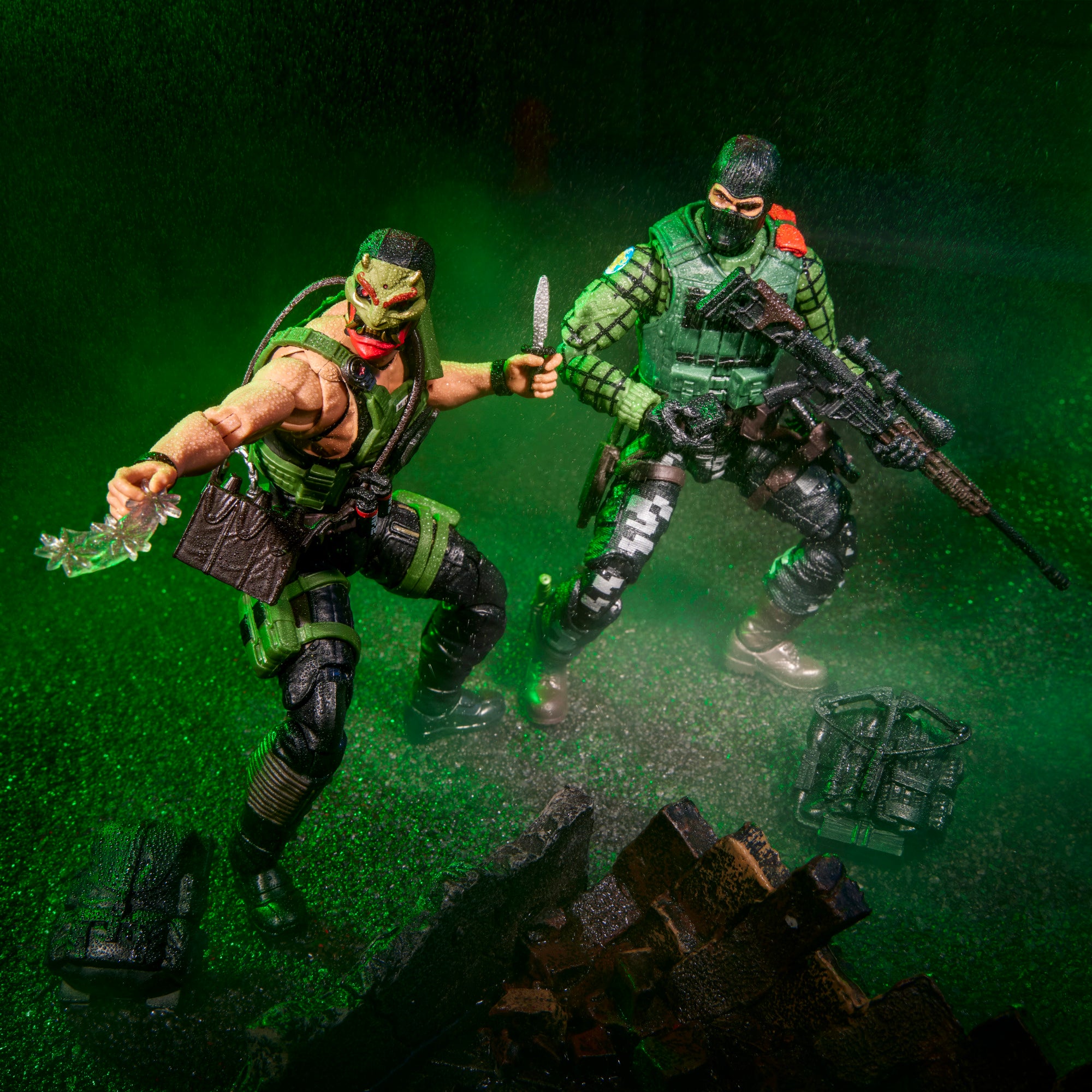 G.I. Joe Classified Series #164 Night Force Beach Head & Quick Kick - Diorama 1