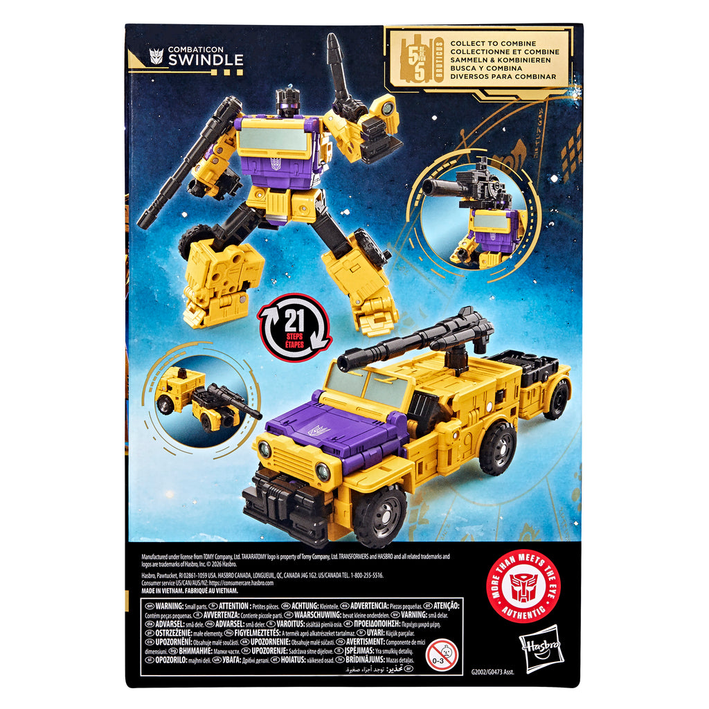 Transformers Age of the Primes Voyager Class Combaticon Swindle, 6.5-Inch Converting Action Figure