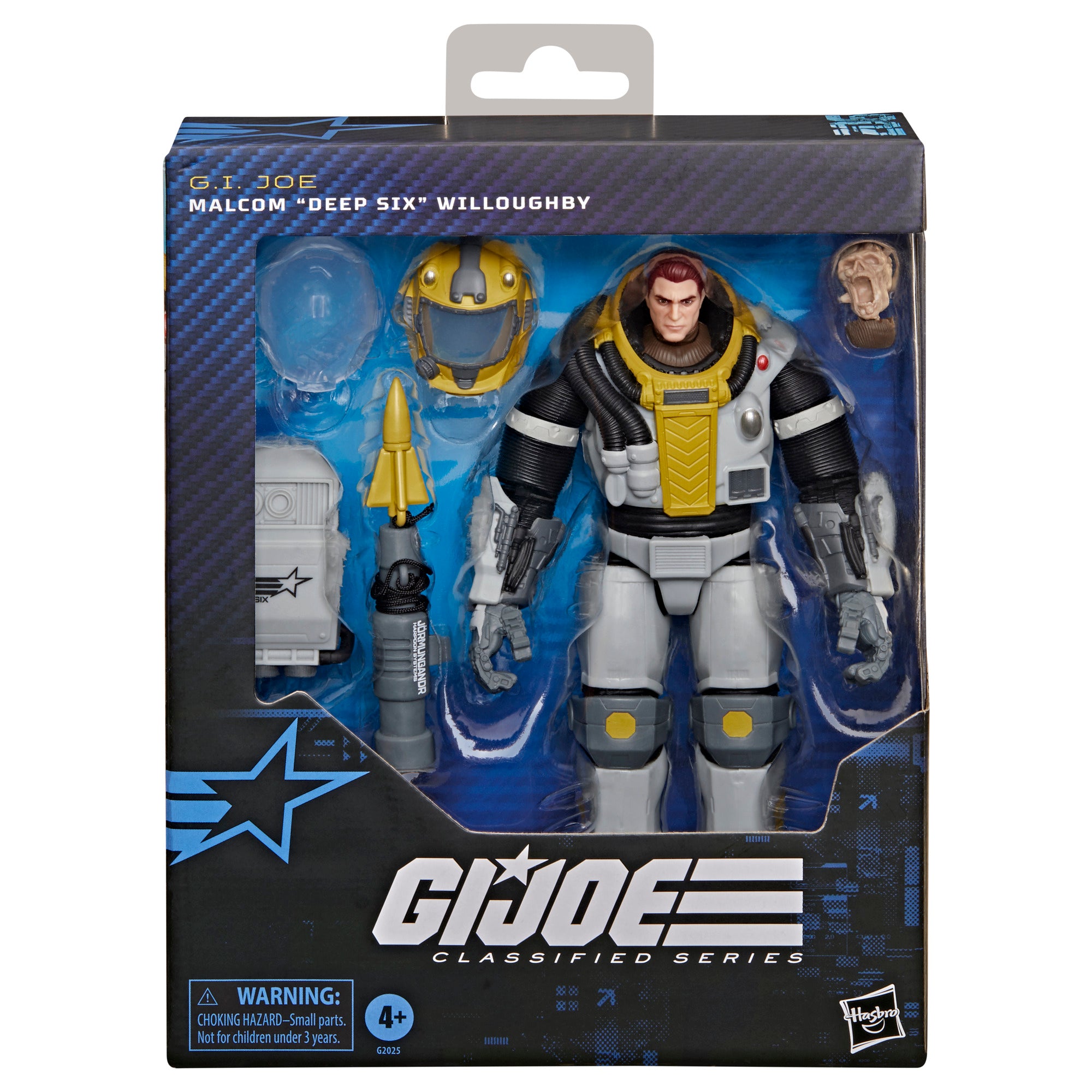 G.I. Joe Classified Series #206, Malcom "Deep Six" Willoughby, Collectible Deluxe 6 Inch Action Figure with 6 Accessories