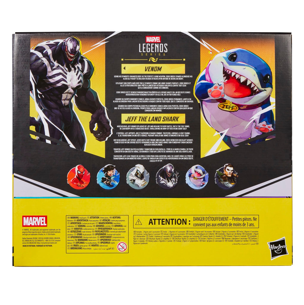 Marvel Legends Series Marvel Rivals Venom & Jeff the Land Shark